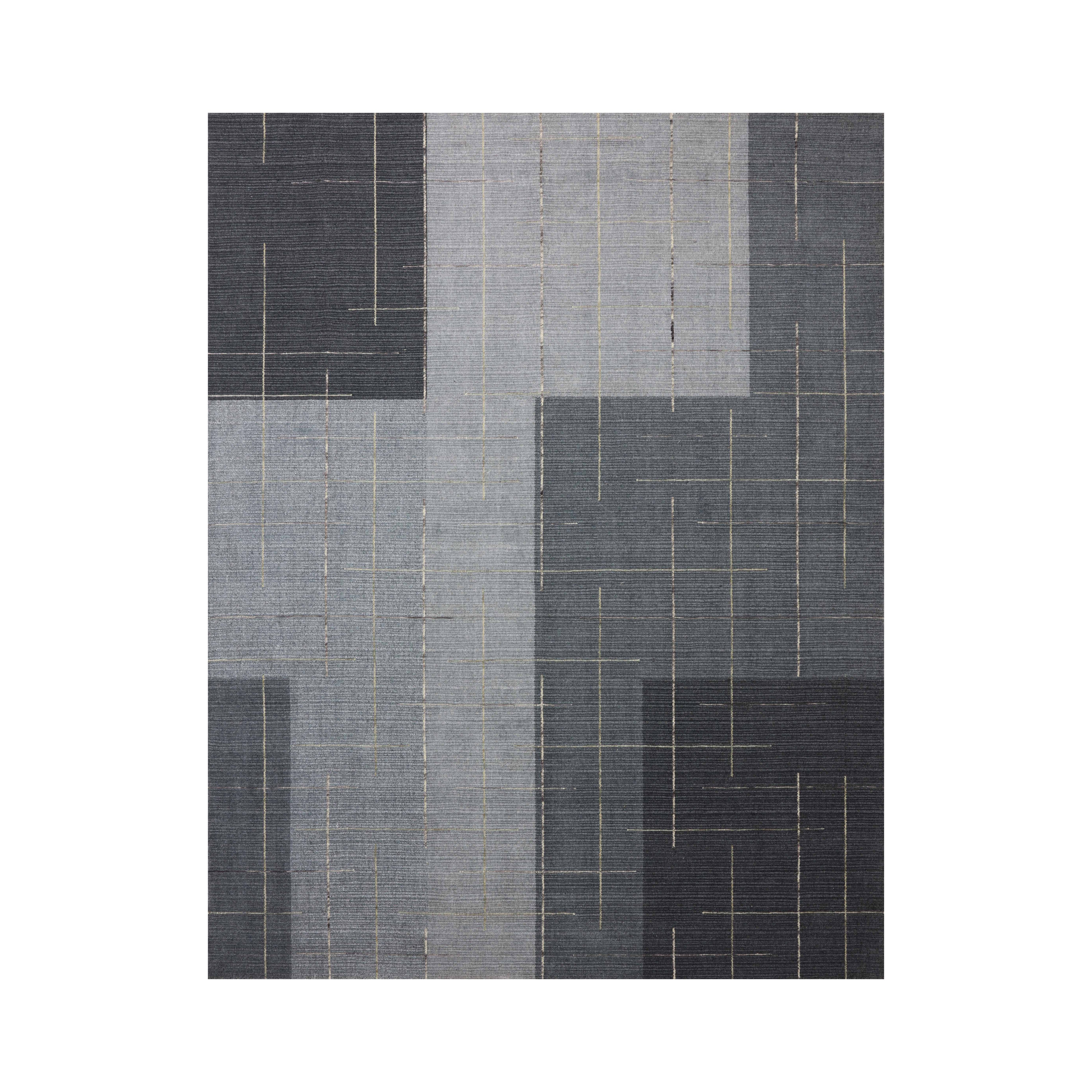 Loloi Alistair Slate / Natural Rug RUGS - wool Loloi 18" x 18"