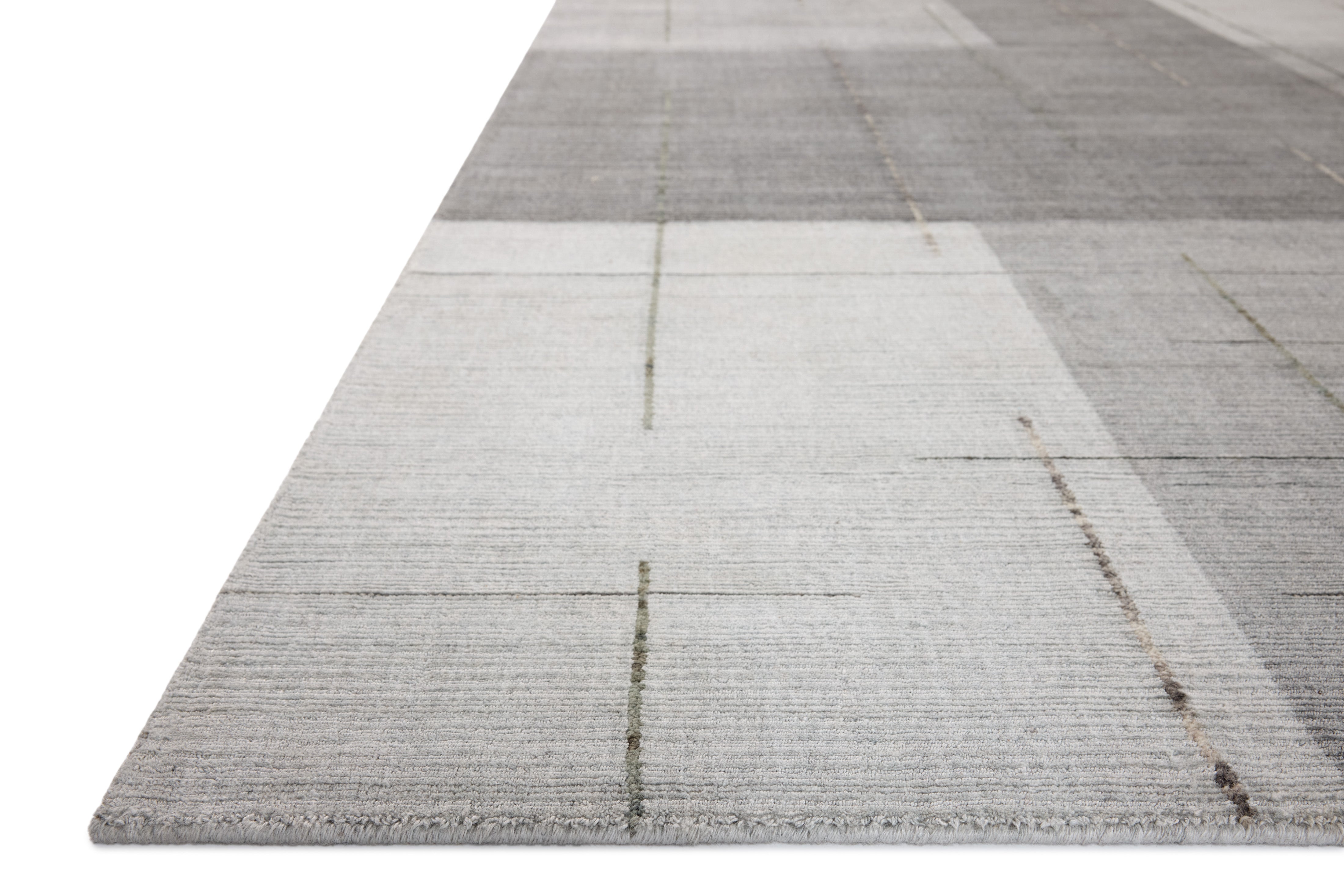 Loloi Alistair Grey / Olive Rug, 18" x 18" Sample – view 2