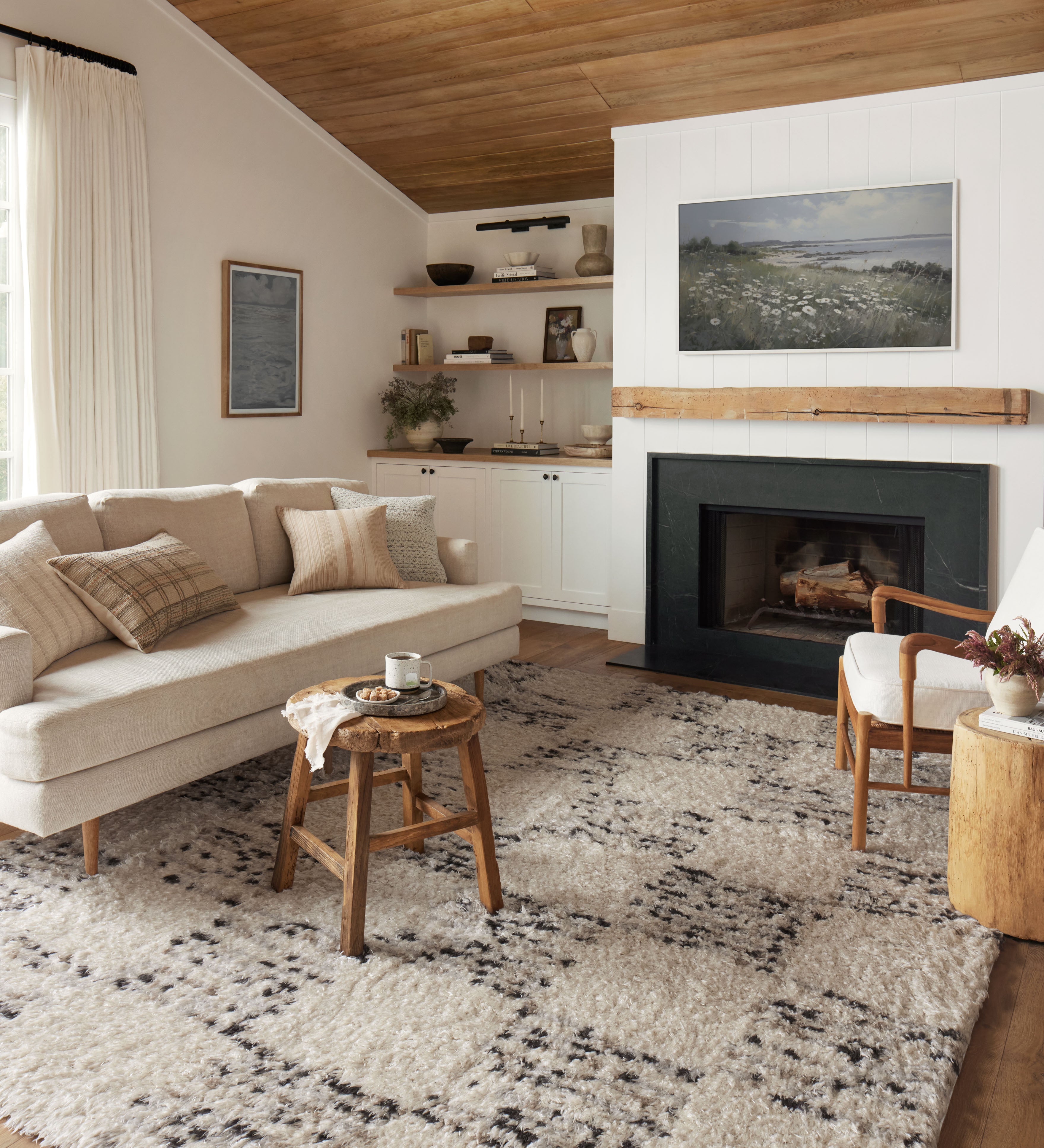Angela Rose x Loloi Amira Ivory / Granite Rug 0-RUGS-patterned Loloi