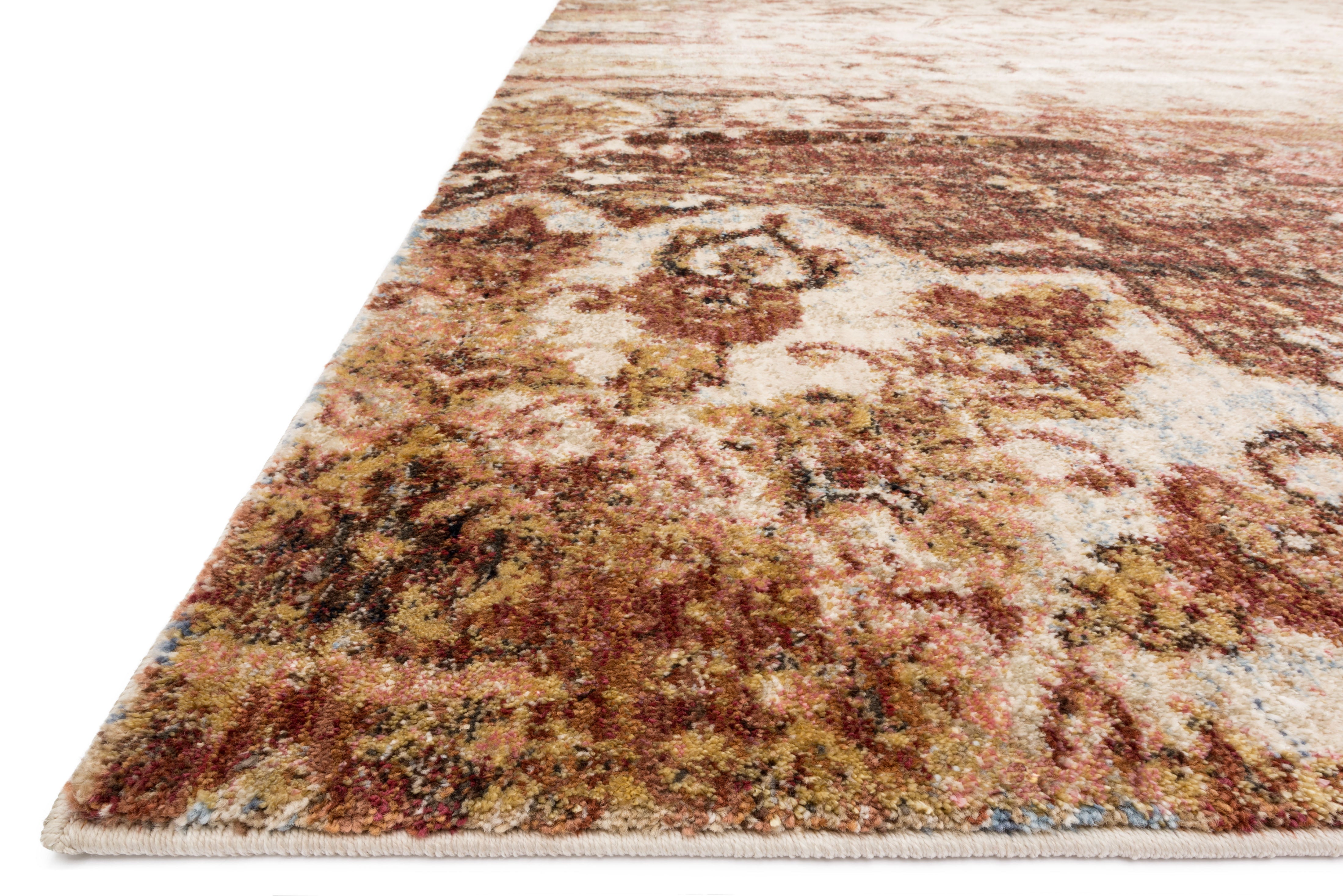 Loloi Anastasia Rust / Ivory Rug RUGS - synthetic Loloi