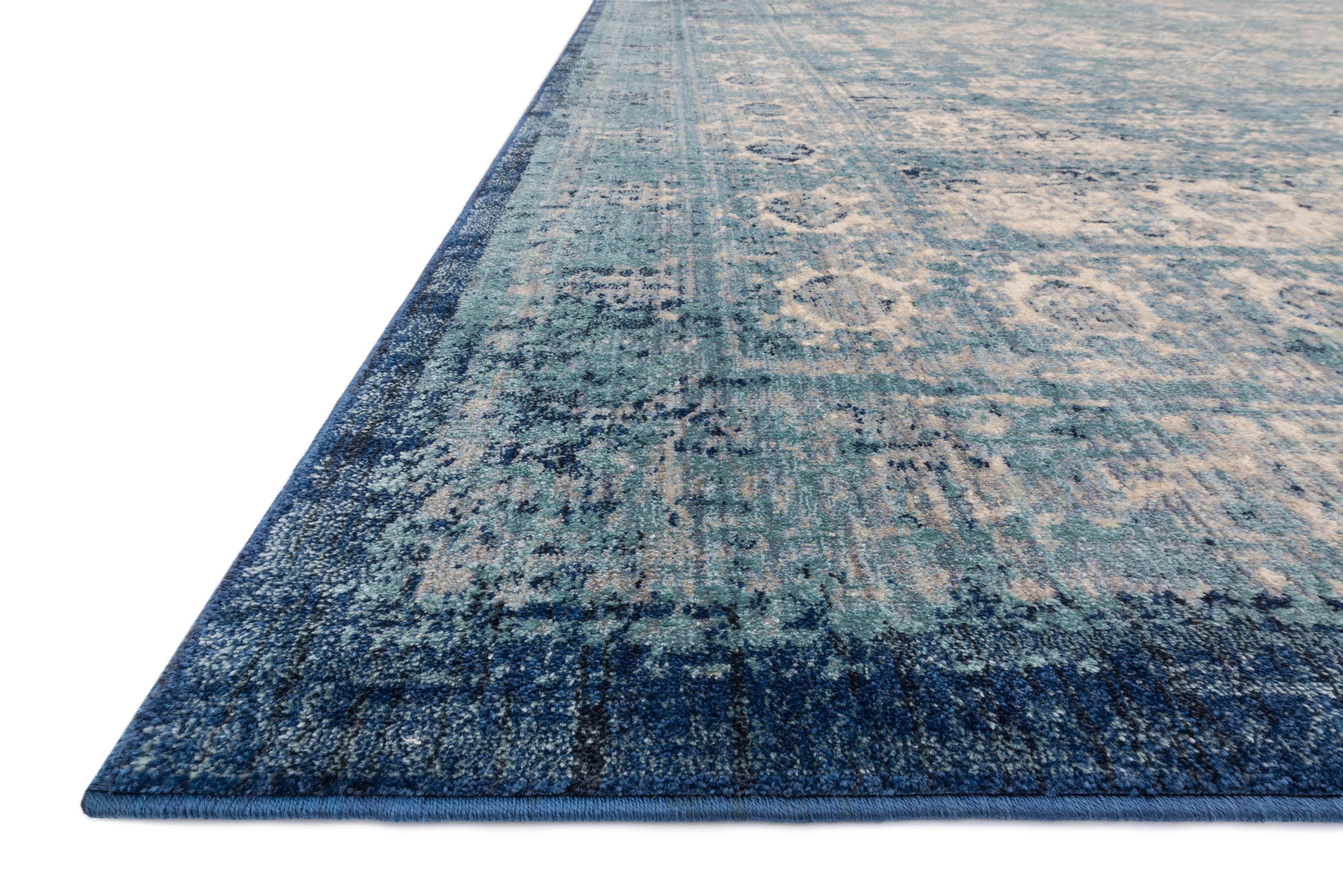 Loloi Anastasia Lt. Blue / Ivory Rug RUGS - synthetic Loloi
