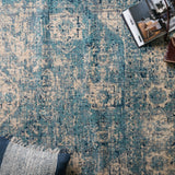 Loloi Anastasia Lt. Blue / Ivory Rug RUGS - synthetic Loloi