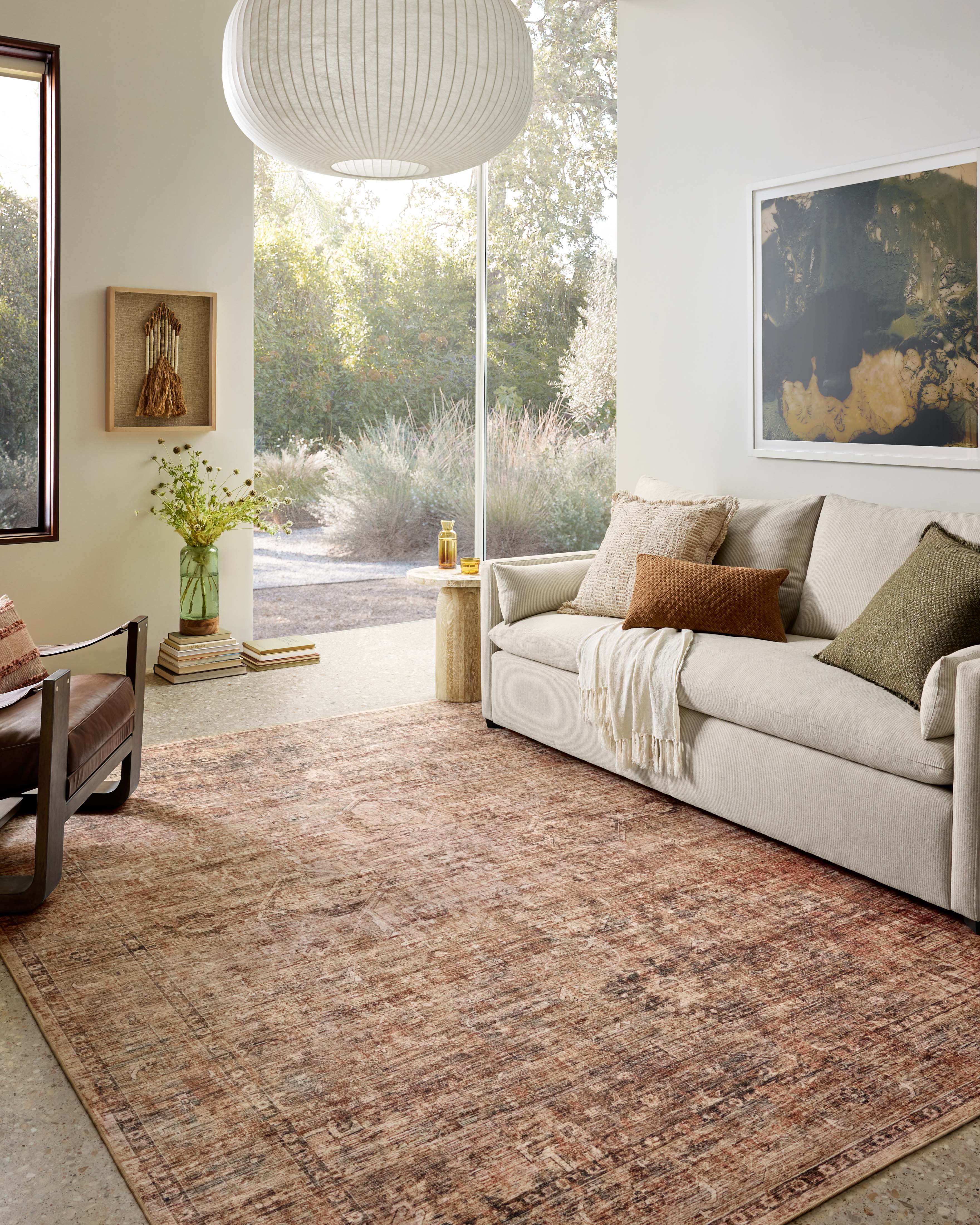 Loloi Anniston Clay / Charcoal Washable Rug RUGS-patterned Loloi