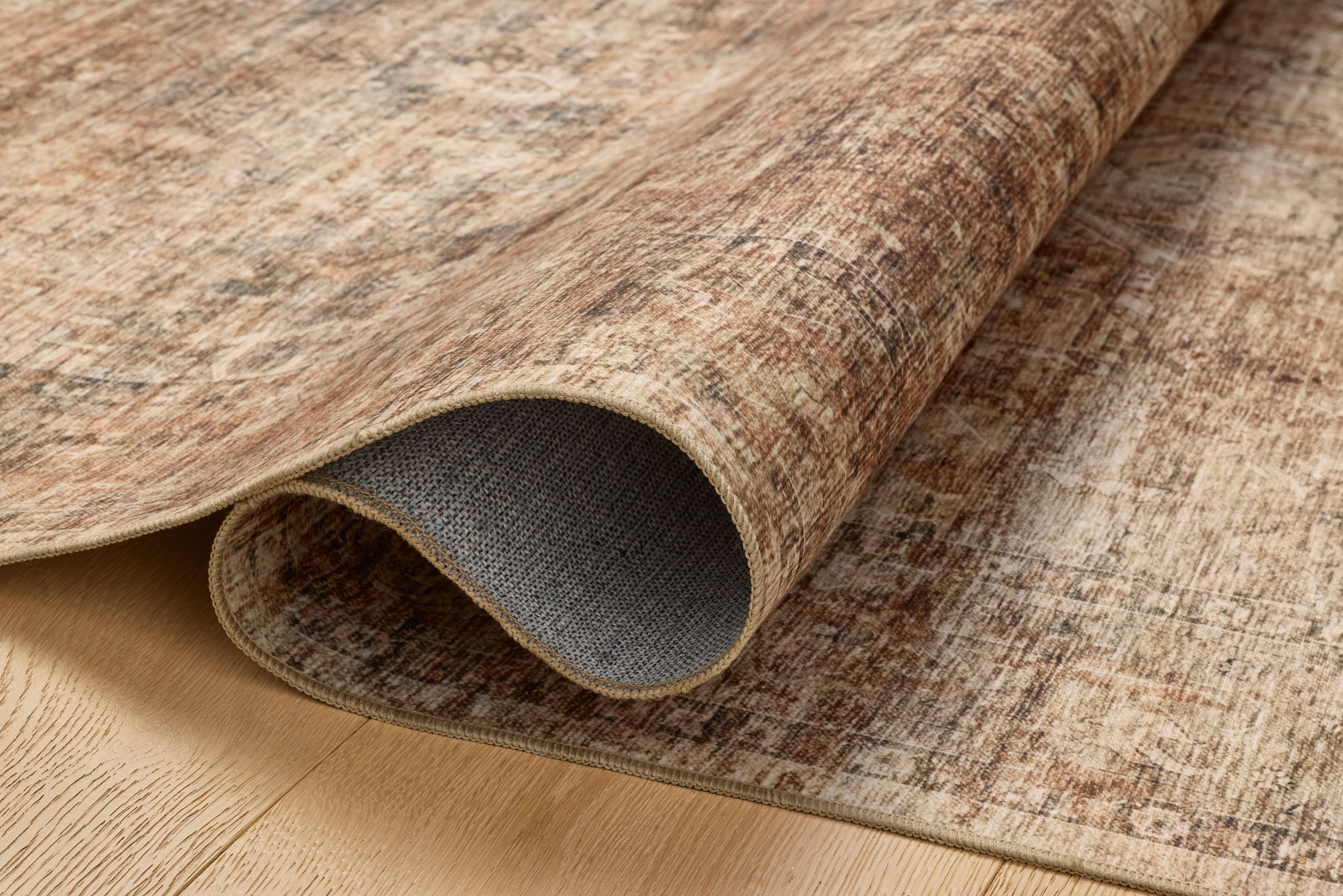 Loloi Anniston Clay / Charcoal Washable Rug RUGS-patterned Loloi