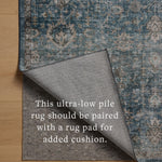 Loloi Anniston Lagoon / Natural Washable Rug RUGS-patterned Loloi