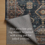 Loloi Anniston Denim / Sunset Washable Rug RUGS-patterned Loloi