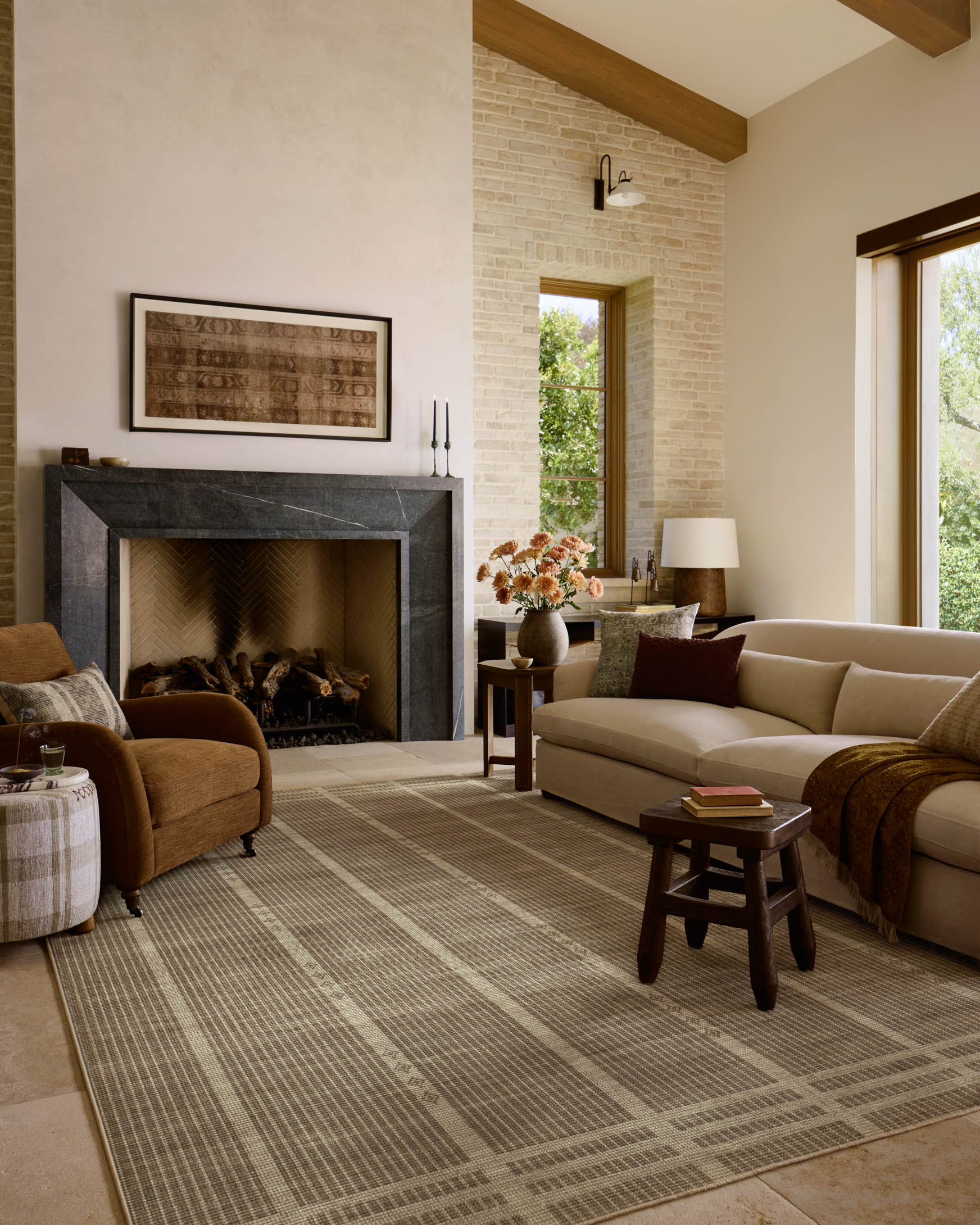 Amber Lewis x Loloi Archibald Fawn / Beige Rug – 2