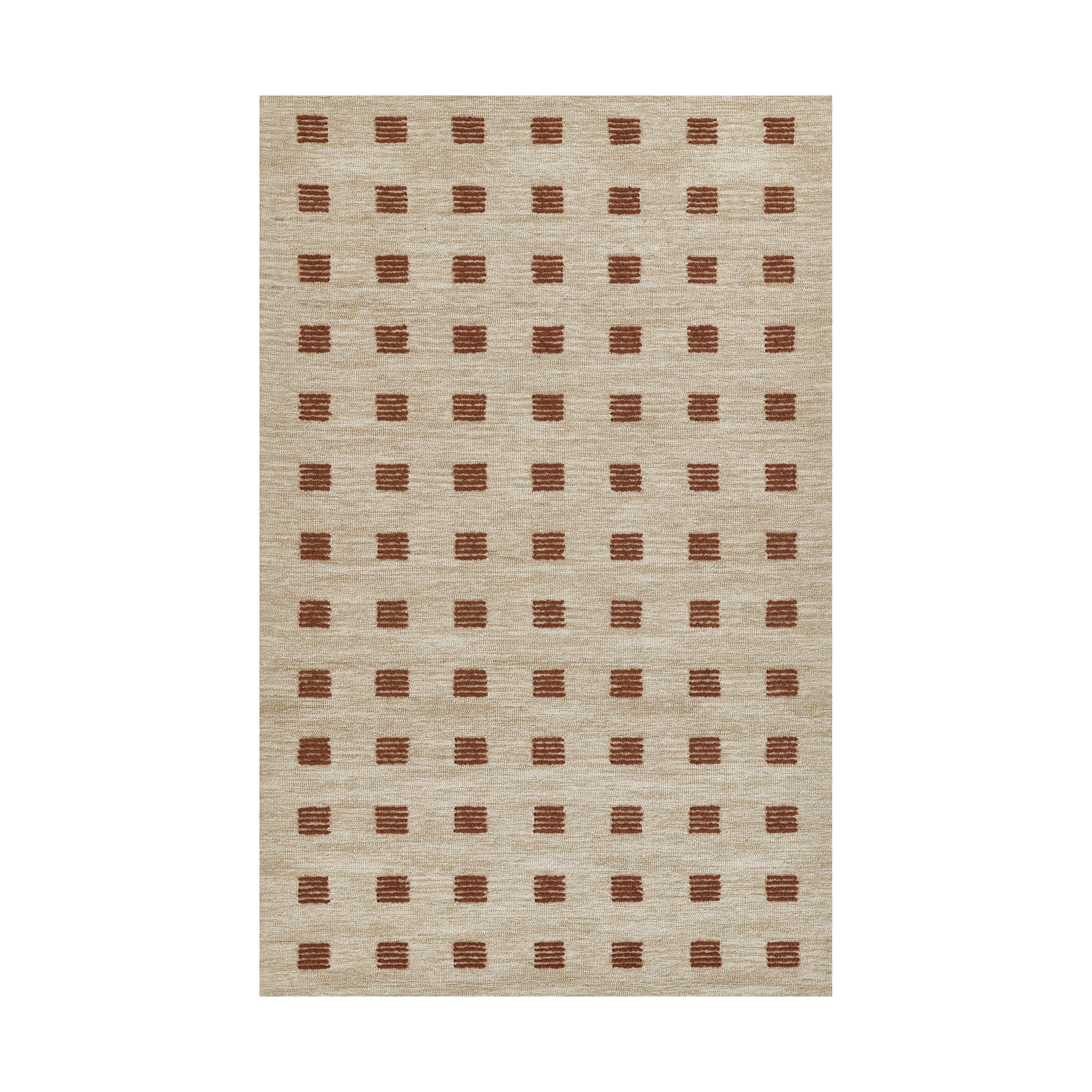 IN STORE - Archie Tile Hand Tufted Rug IN STORE - rugs Momeni Rust 2' x 3'