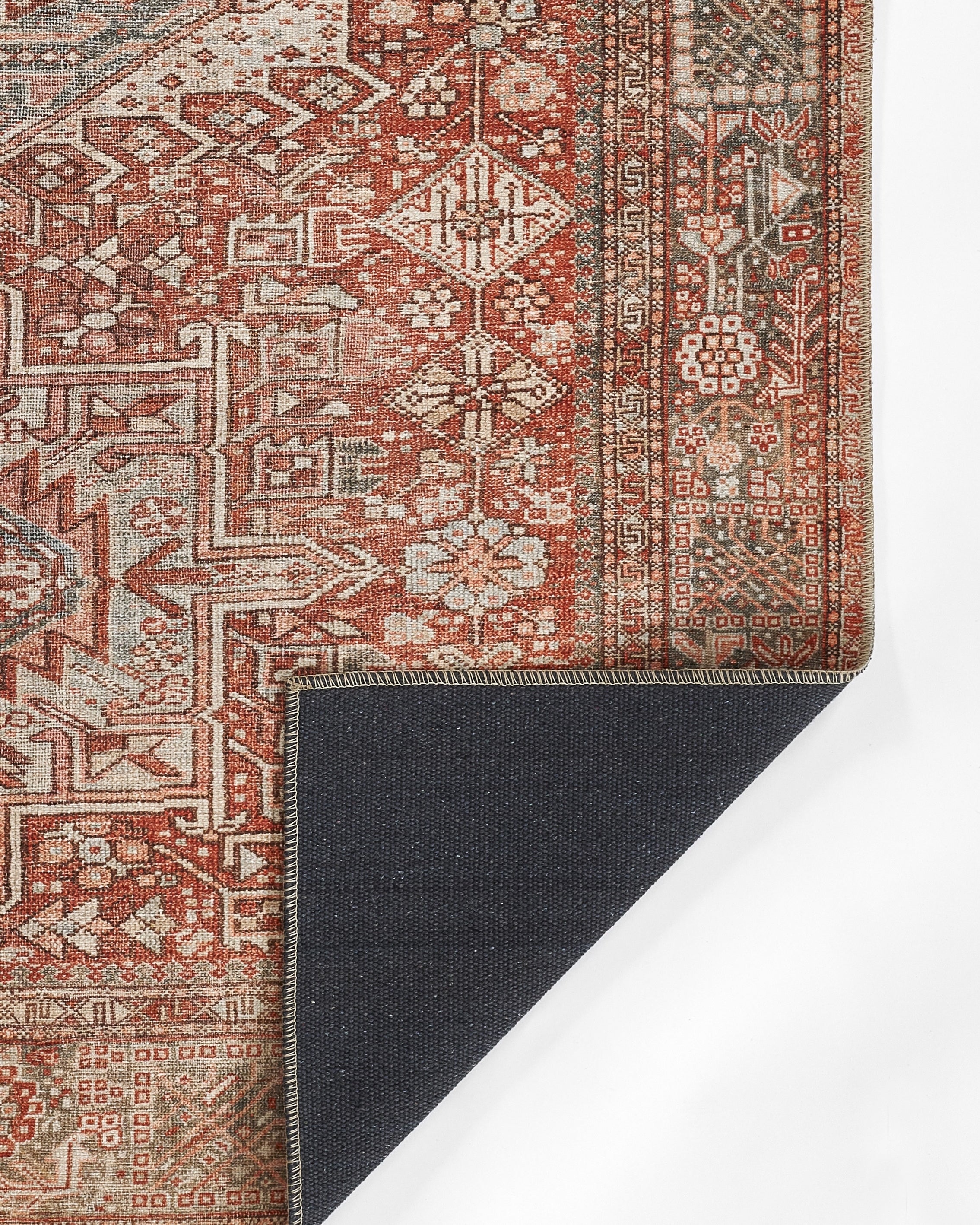Ariyah Red / Navy Rug RUGS - synthetic Momeni