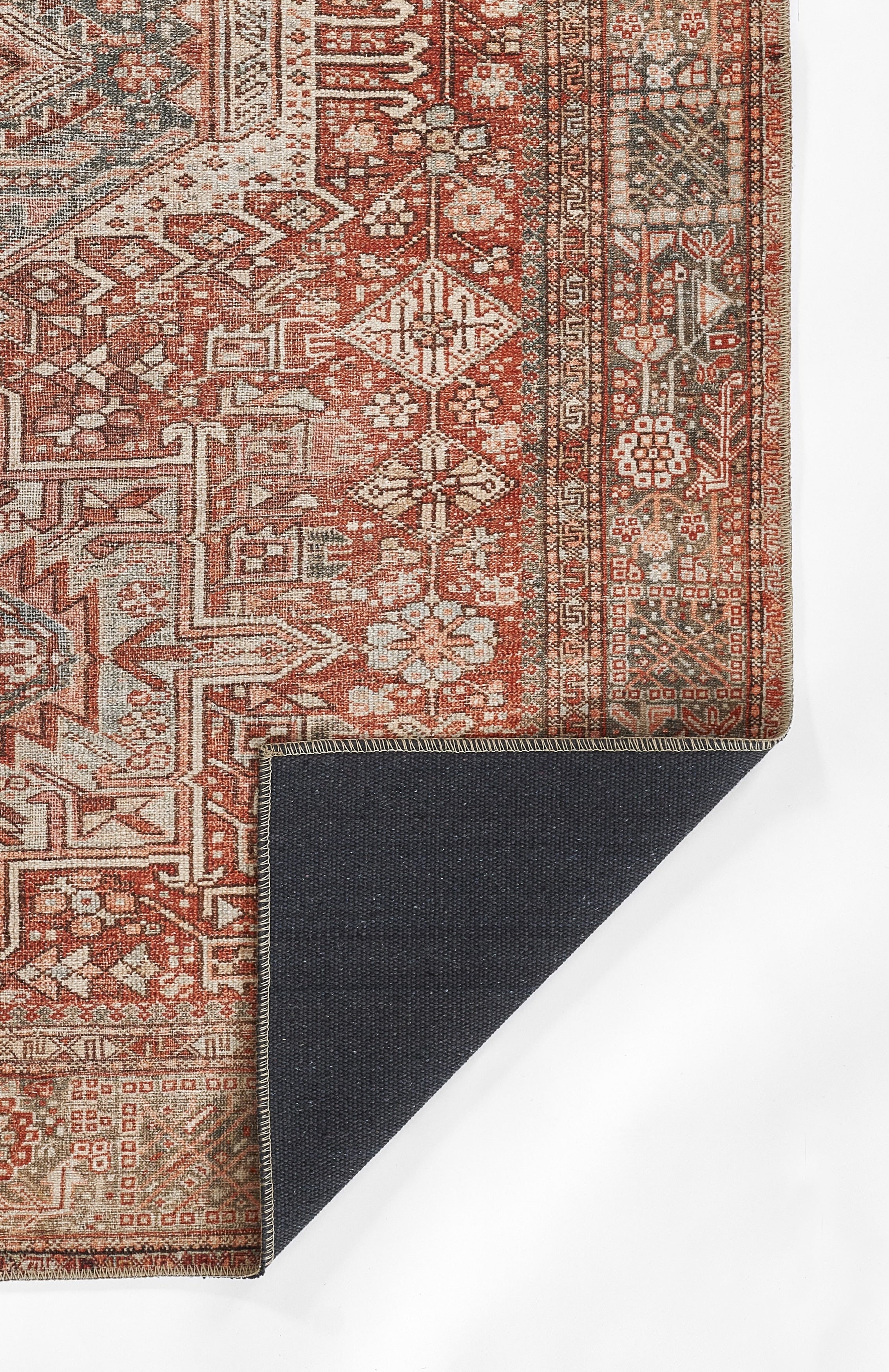 Ariyah Red / Navy Rug RUGS - synthetic Momeni