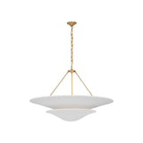 Mollino 40" Chandelier LIGHTING - chandelier Visual Comfort - Signature Hand-Rubbed Antique Brass