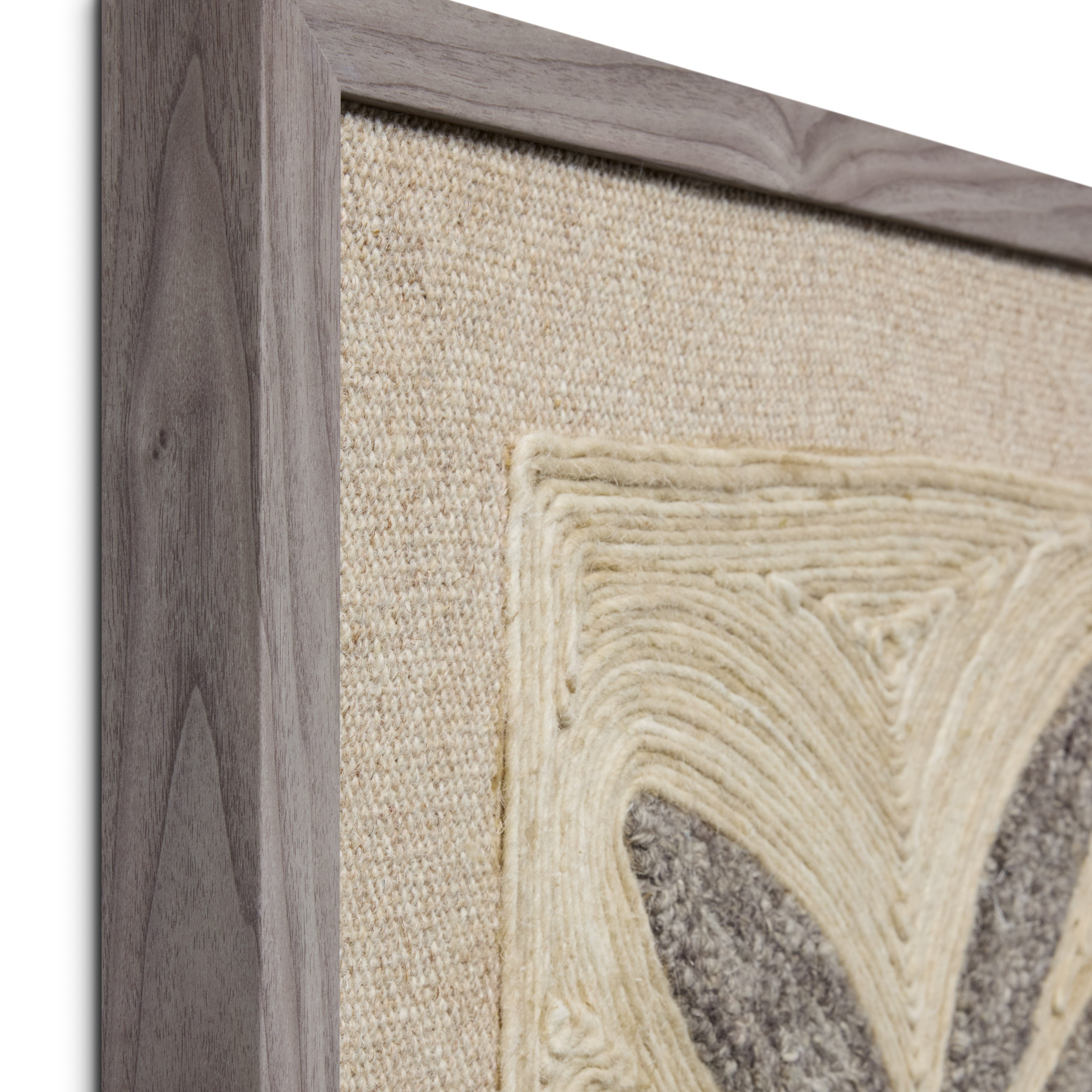 Loloi Frond & Fog Grey Wall Art ARTWORK - framed art Loloi