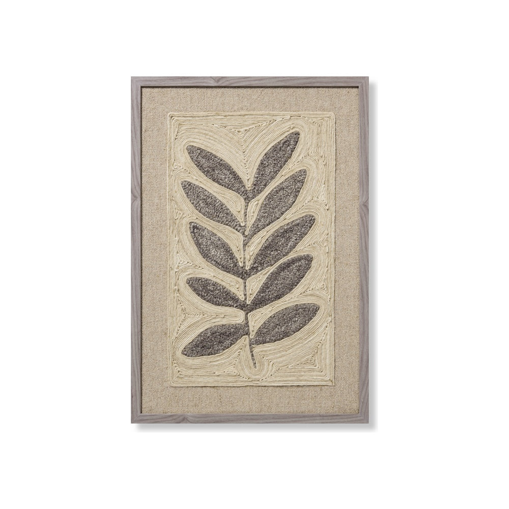 Loloi Frond & Fog Grey Wall Art ARTWORK - framed art Loloi