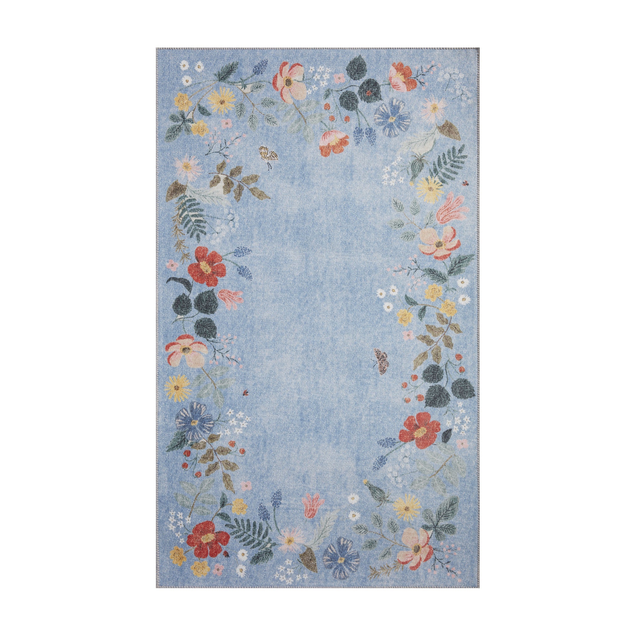 Rifle Paper Co. x Loloi Atelier Periwinkle Rug No.2 RUGS - synthetic Loloi 2'0" x 5'0"