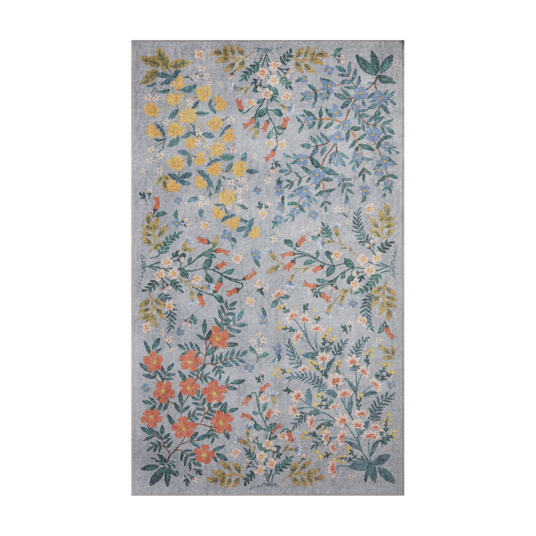 Rifle Paper Co. x Loloi Atelier Slate Rug RUGS - synthetic Loloi 2'0" x 5'0"