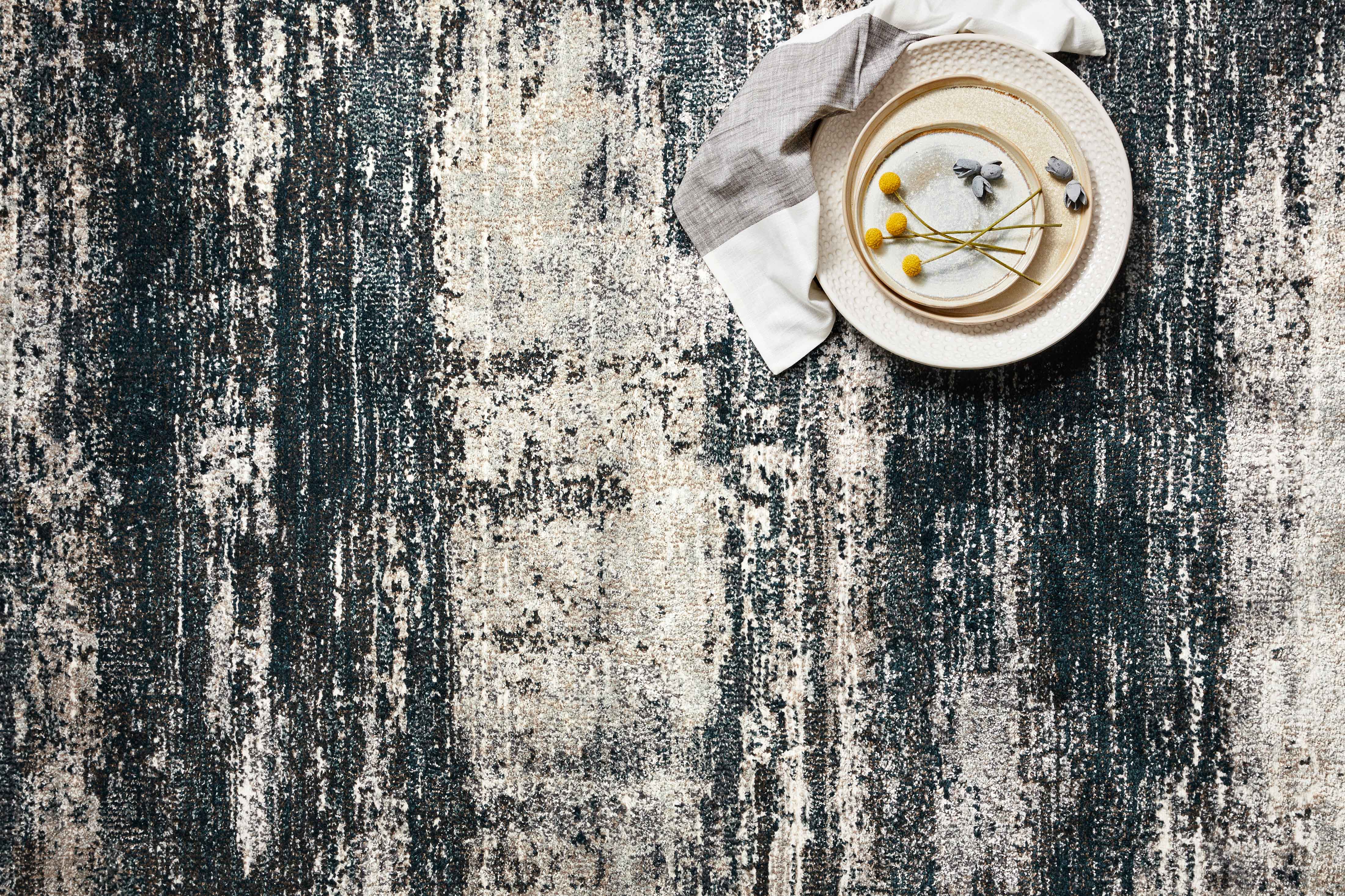 Loloi Augustus Navy / Stone Rug RUGS - synthetic Loloi