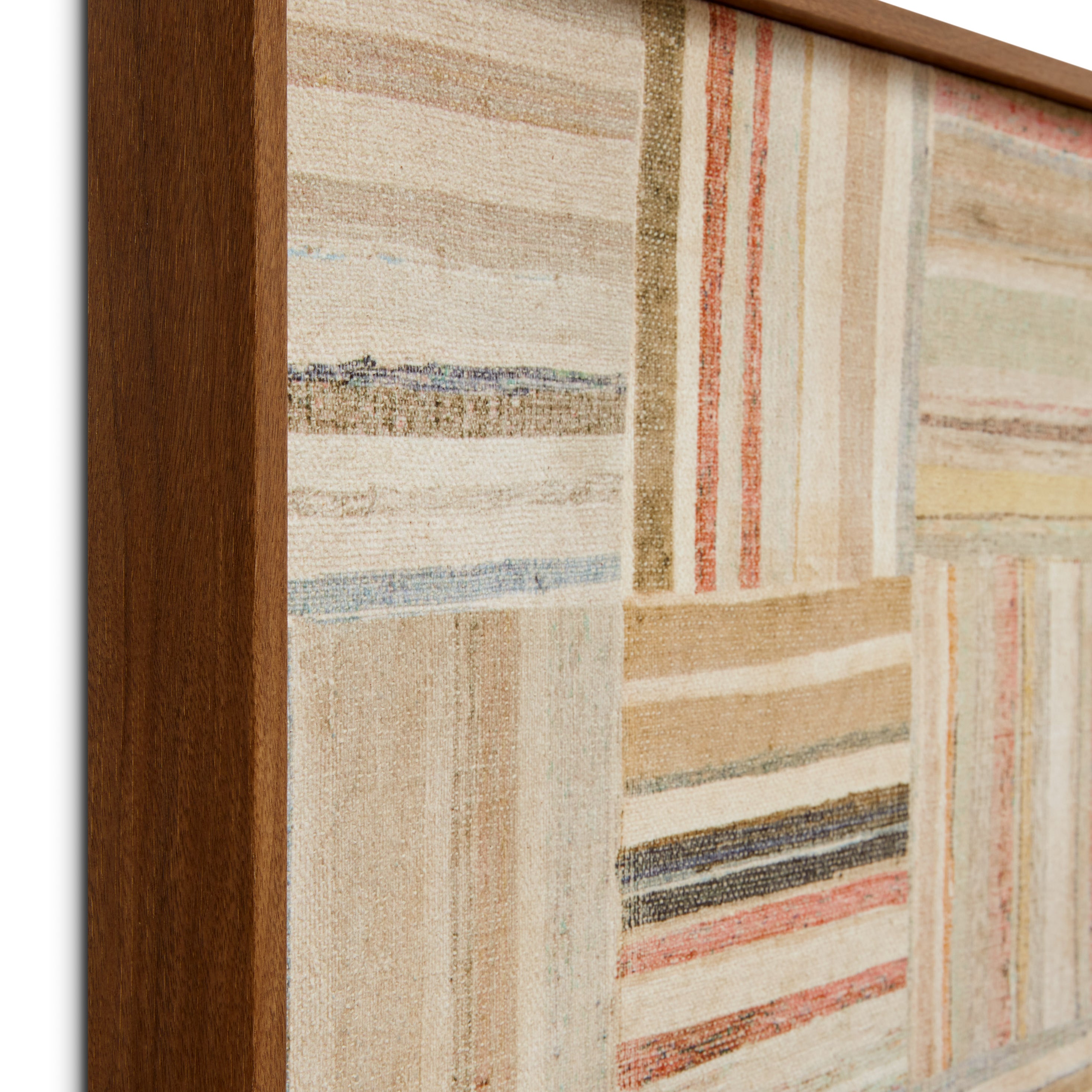 Loloi Parquet Multi / Beige Wall Art ARTWORK - framed art Loloi