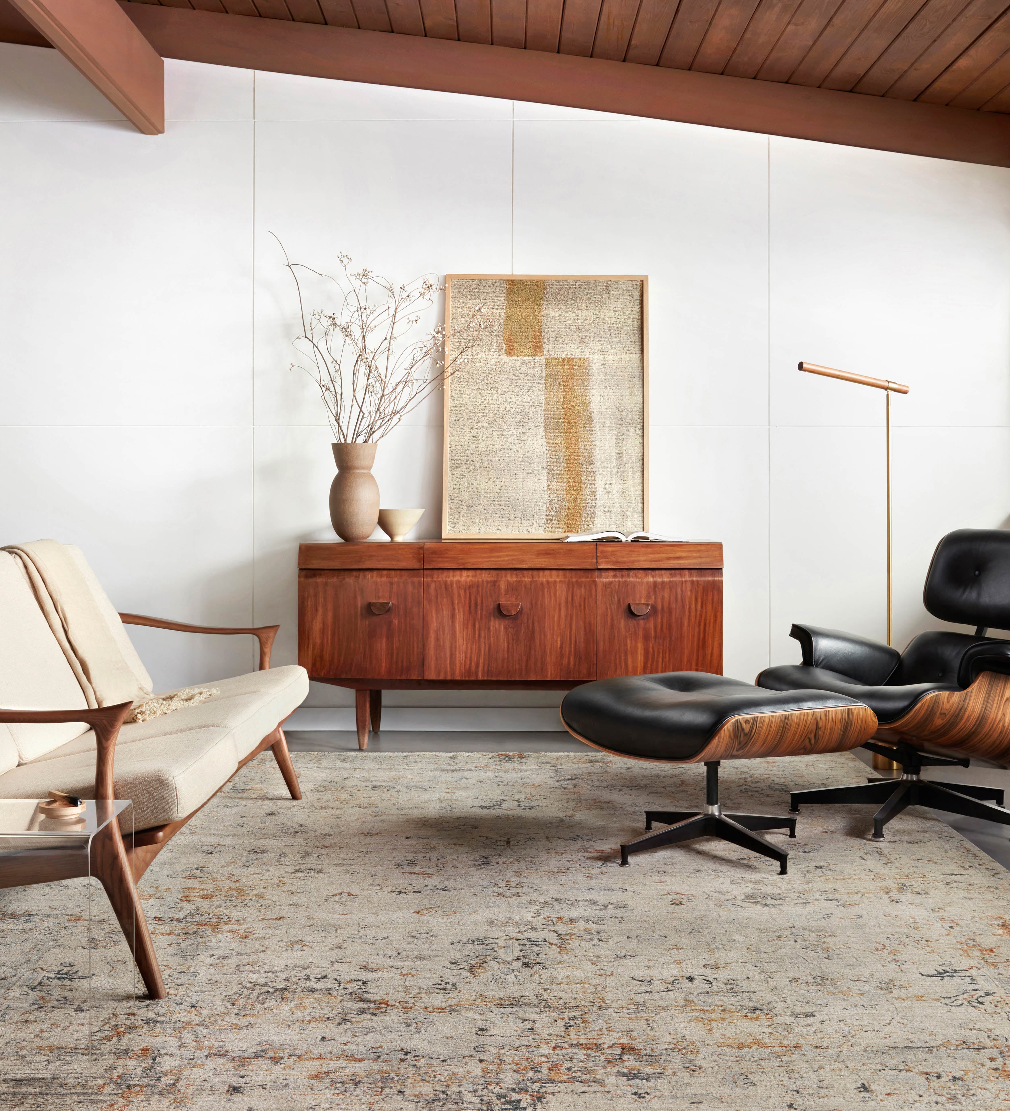 Loloi Axel Silver / Spice Rug