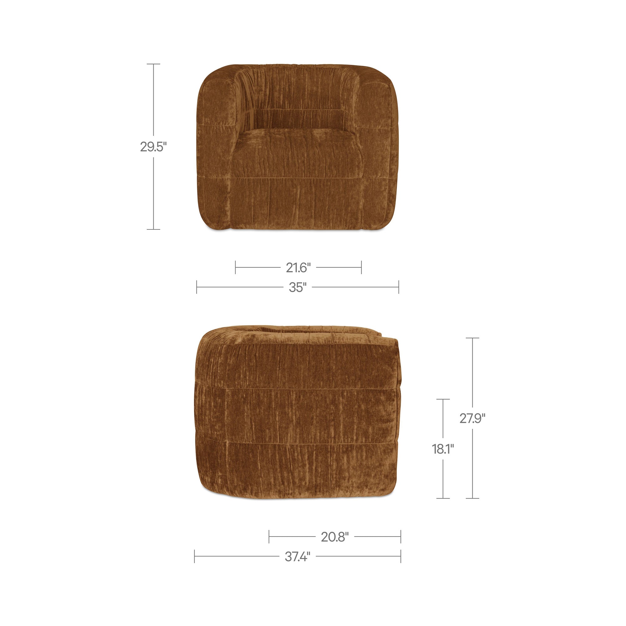 Robson Swivel Chair FURNITURE - accent chair Moe's Furniture