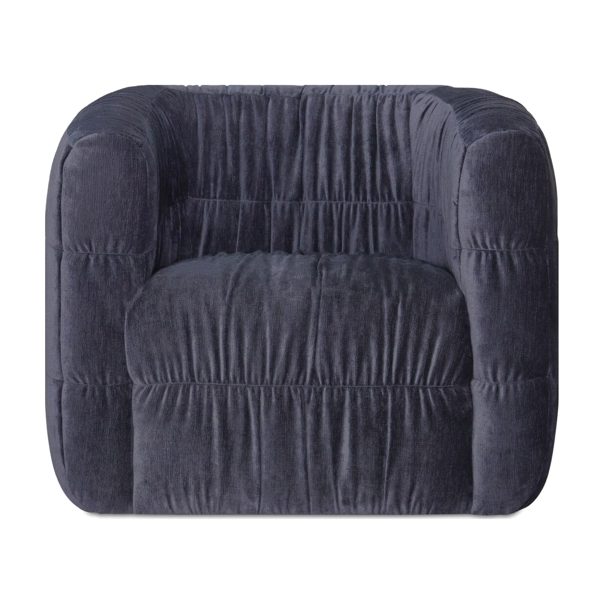 Robson Swivel Chair FURNITURE - accent chair Moe's Furniture Blue