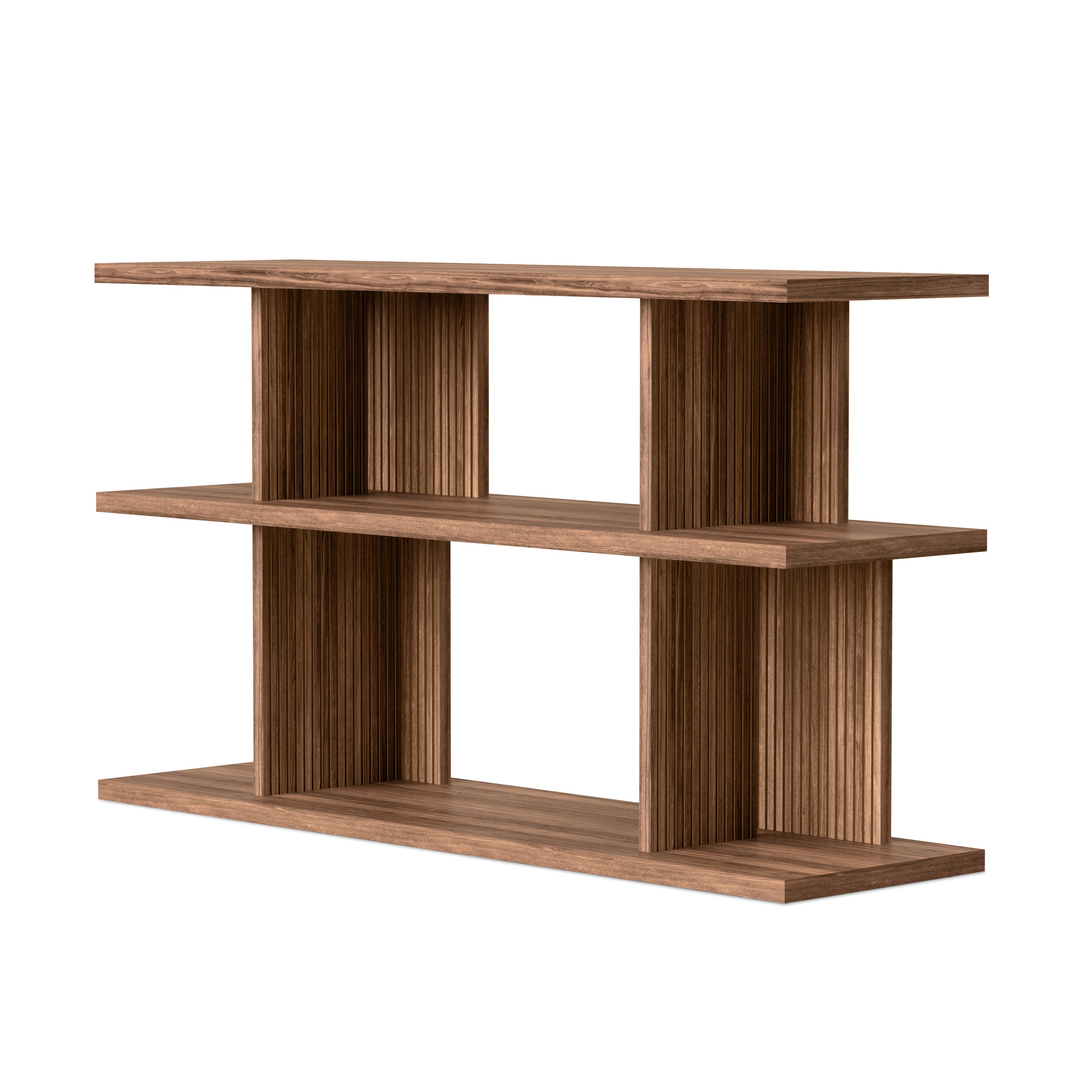 Albion 3-Tier Shelving Unit FURNITURE - shelving unit Gus Natural Walnut
