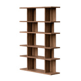 Albion 6-Tier Shelving Unit FURNITURE - shelving unit Gus Natural Walnut