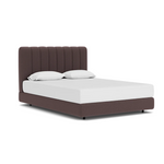 Custom Fabric Stage Queen Bed 13 - FURNITURE - bed EQ3 Alma Brown