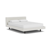 Custom Fabric Bento Queen Bed - Black Ash Leg 1 - d - FURNITURE - Custom Beds EQ3 Arctic Snow