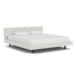 Custom Fabric Bento King Bed - Black Ash Leg 1 - d - FURNITURE - Custom Beds EQ3 Arctic Snow