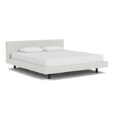 Custom Fabric Bento King Bed - Black Ash Leg 1 - d - FURNITURE - Custom Beds EQ3 Arctic Snow