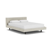 Custom Fabric Bento Queen Bed - Black Ash Leg 1 - d - FURNITURE - Custom Beds EQ3 Ava Cloud