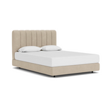 Custom Fabric Stage Queen Bed 13 - FURNITURE - bed EQ3 Ava Haze