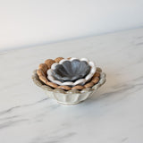 Flower Petal Stoneware Bowl Set - Rug & Weave