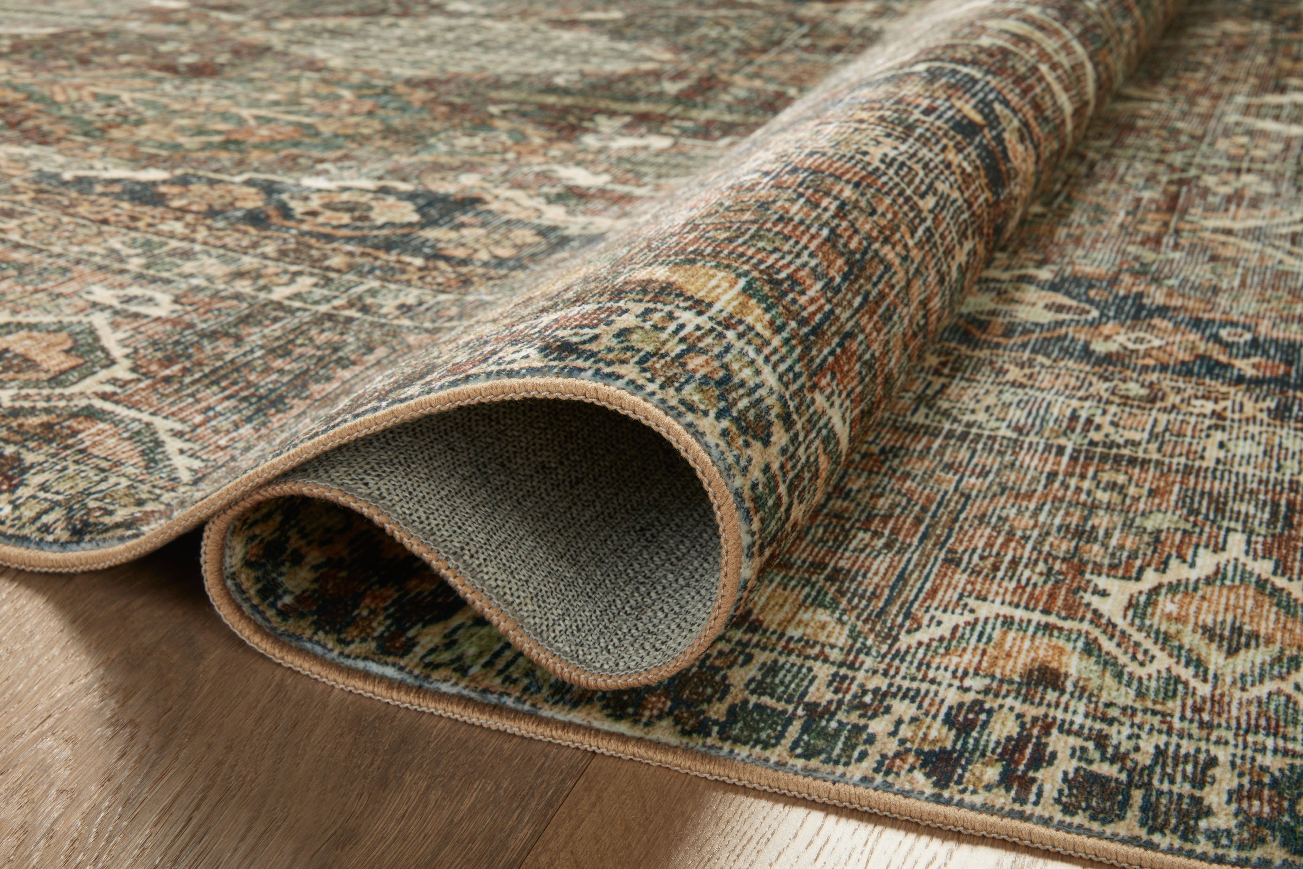 Joanna Gaines x Loloi Banks Spice / Blue Rug RUGS - synthetic Loloi