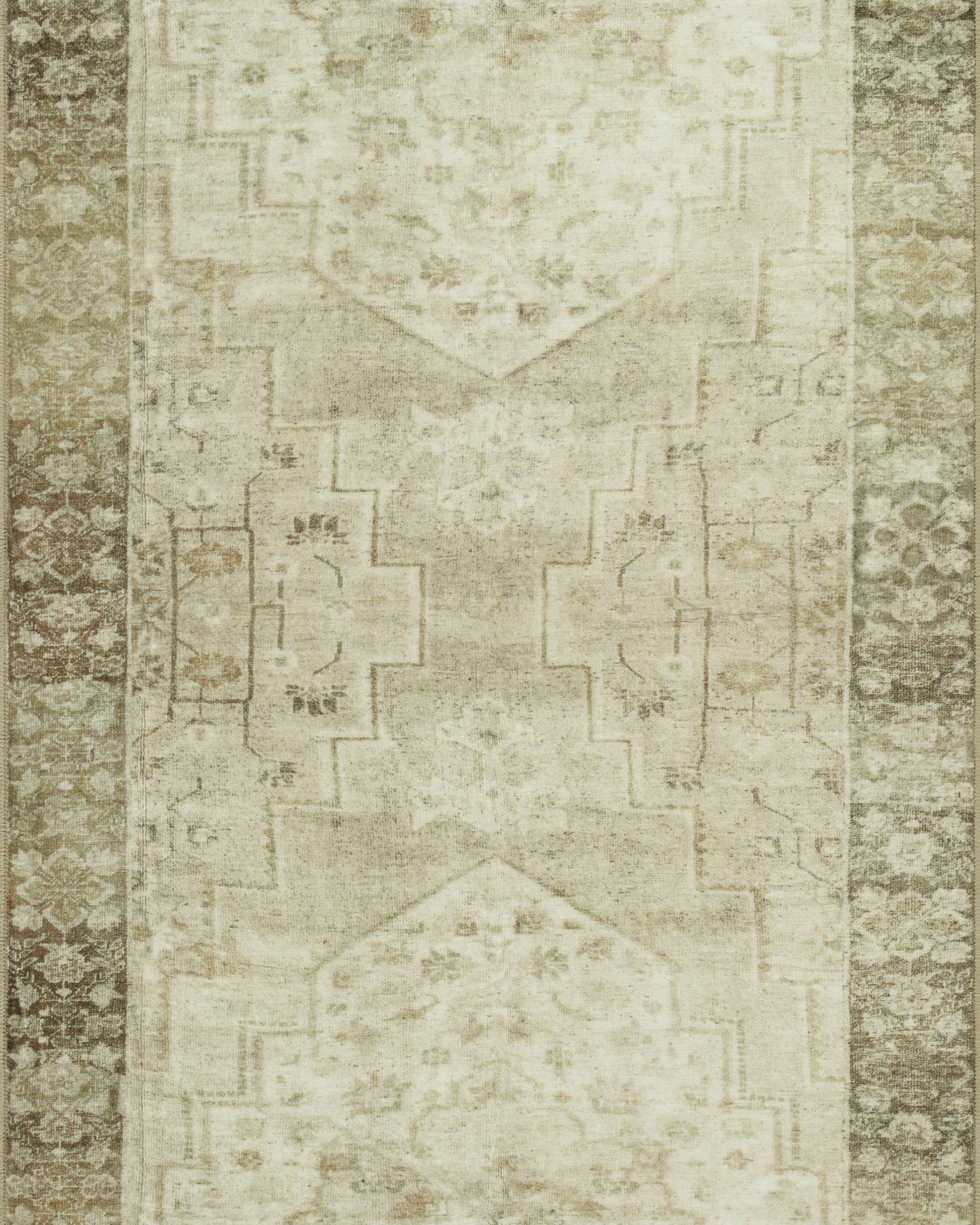 Magnolia Home by Joanna Gaines x Loloi Banks Natural / Granite Rug 1 - RUGS - patterned Loloi