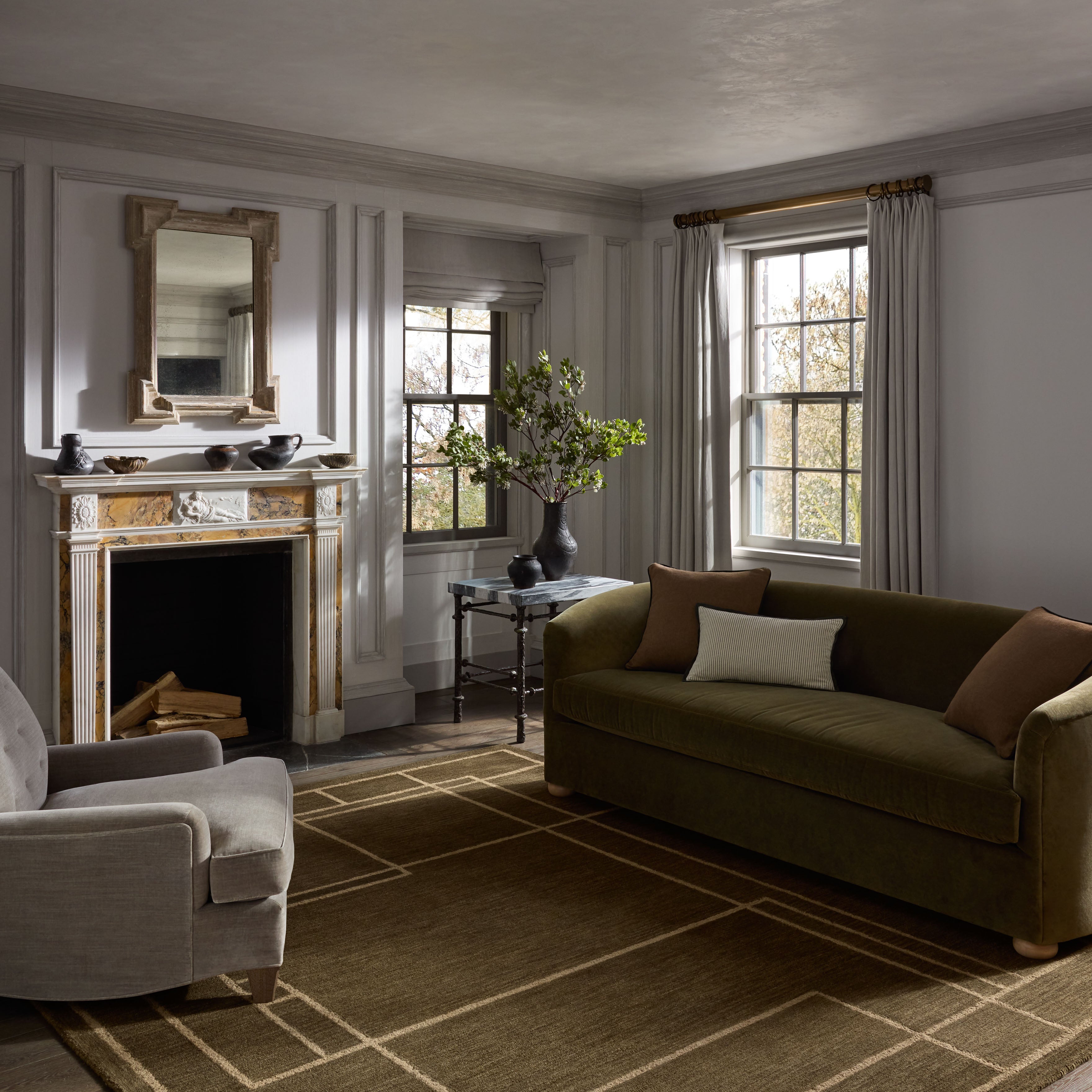 Jeremiah Brent x Loloi Barrow Olive / Natural Rug RUGS-geometric Loloi