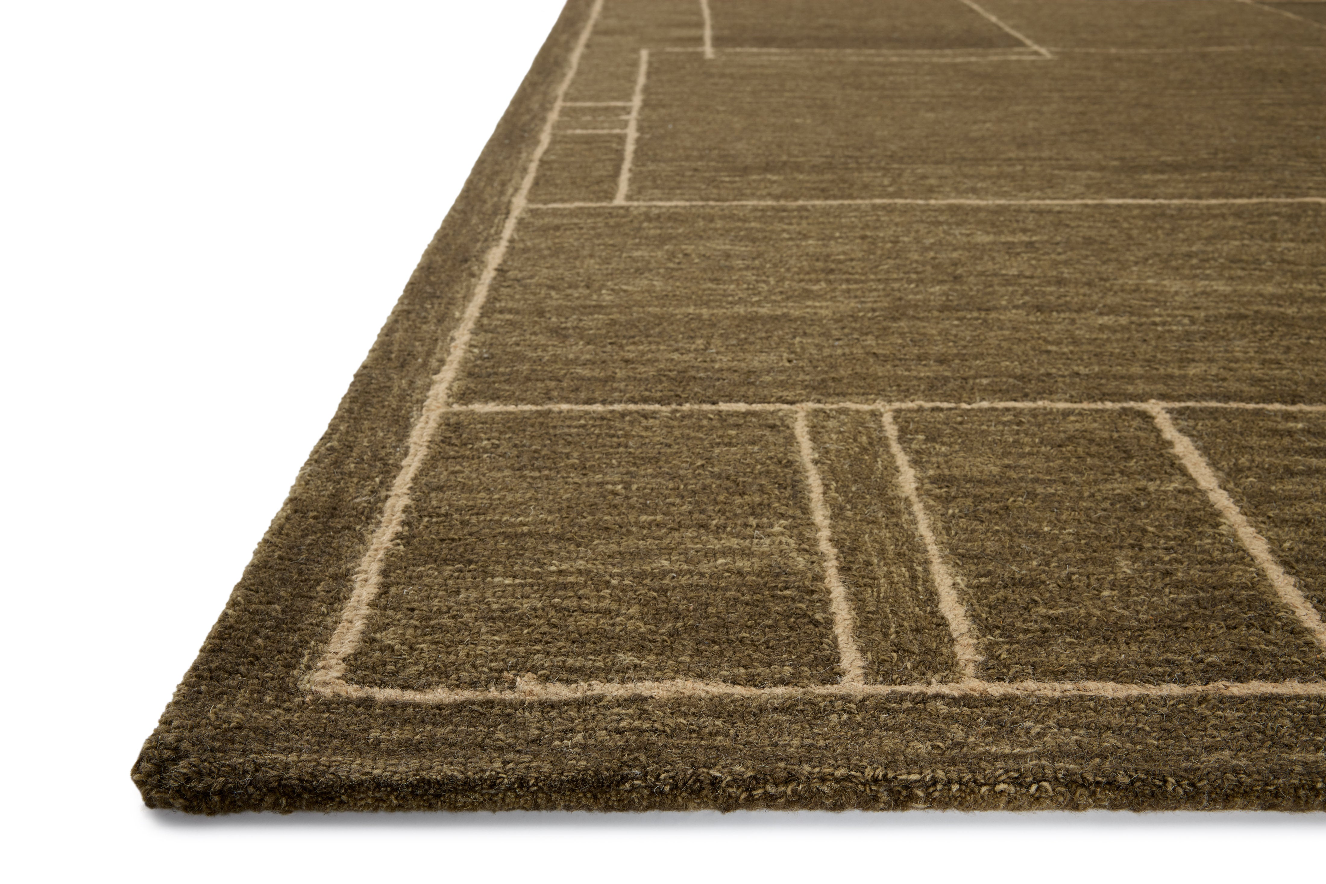 Jeremiah Brent x Loloi Barrow Olive / Natural Rug RUGS-geometric Loloi