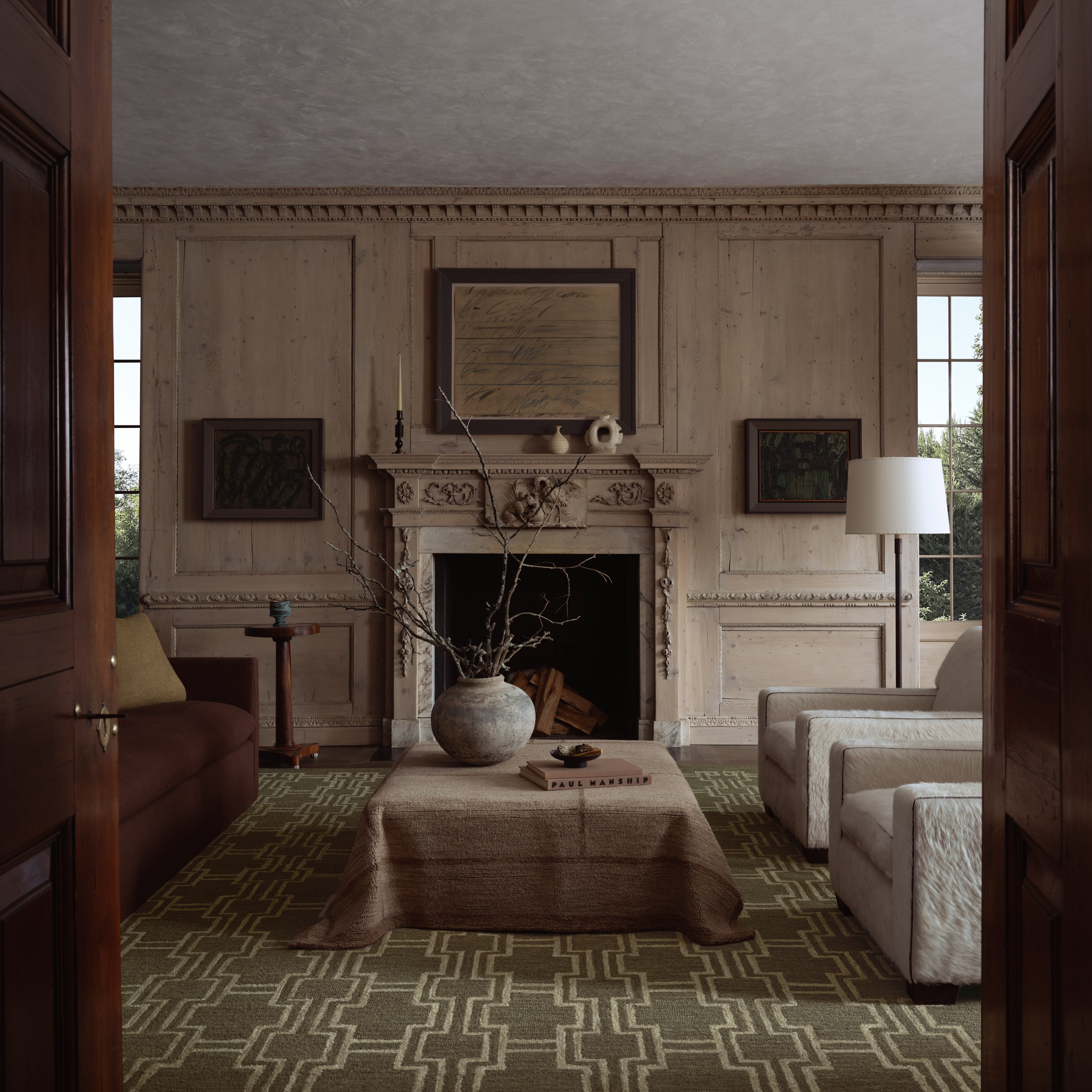 Jeremiah Brent x Loloi Barrow Moss / Beige Rug RUGS-geometric Loloi
