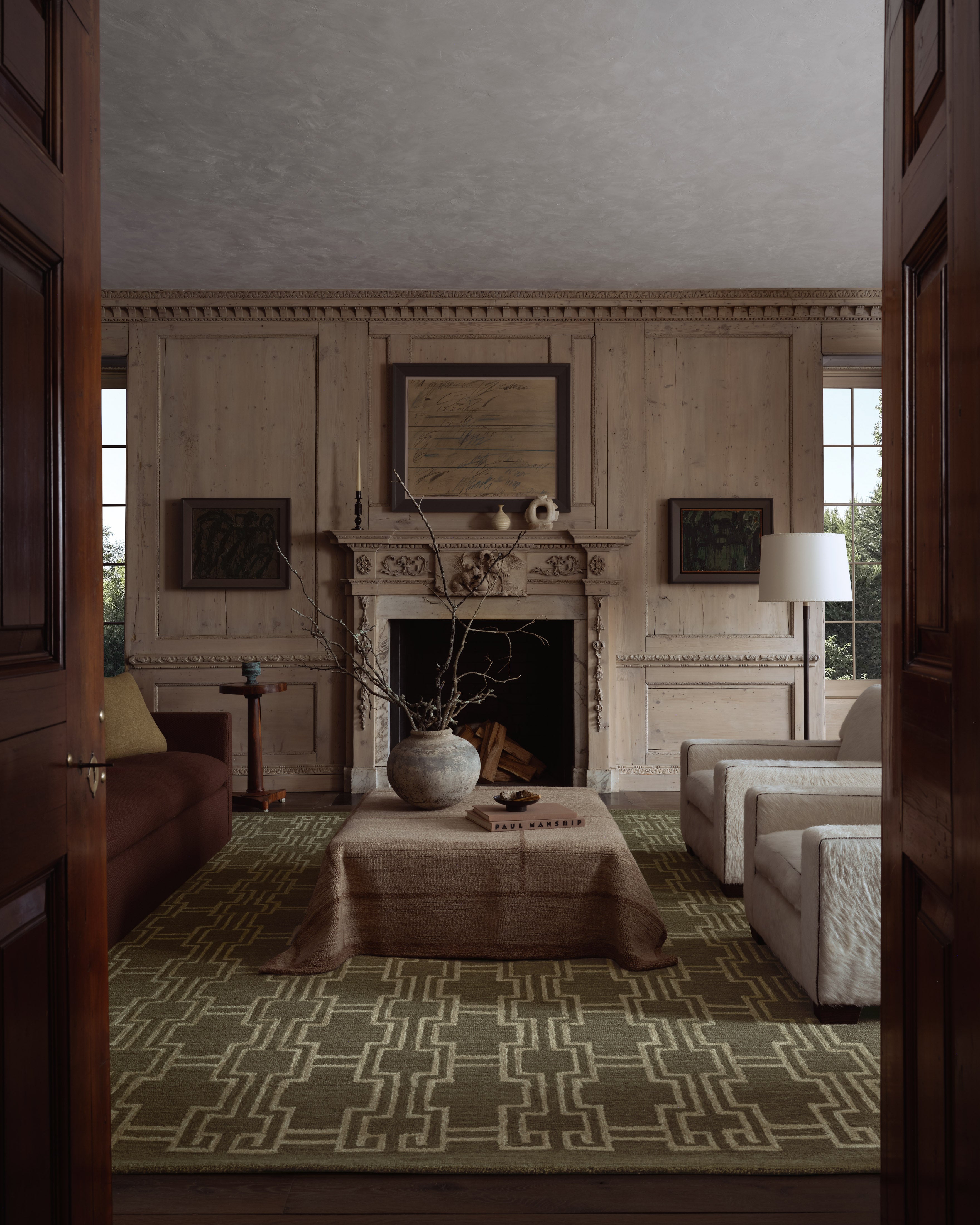 Jeremiah Brent x Loloi Barrow Moss / Beige Rug RUGS-geometric Loloi