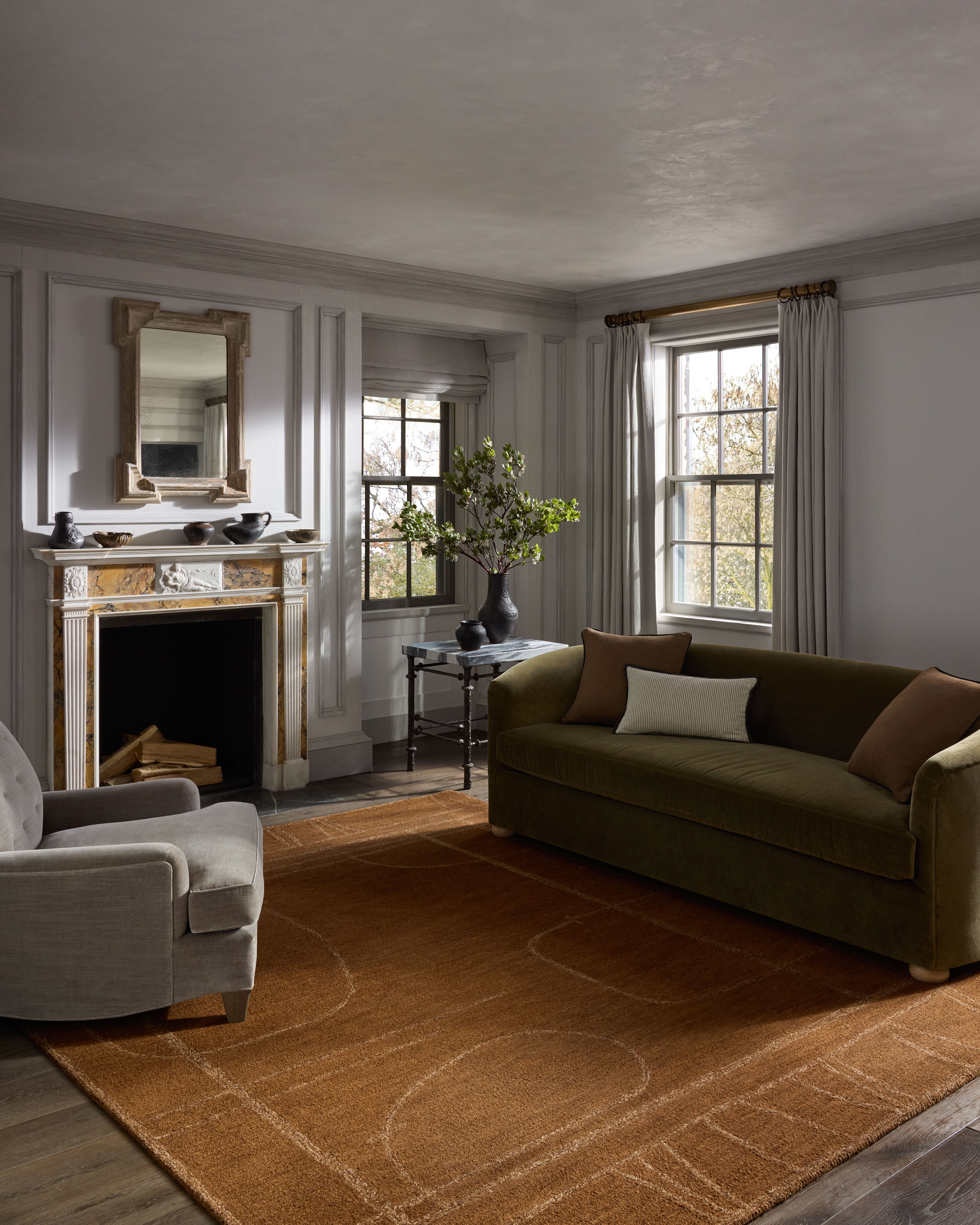 Jeremiah Brent x Loloi Barrow Clay / Natural Rug RUGS-geometric Loloi