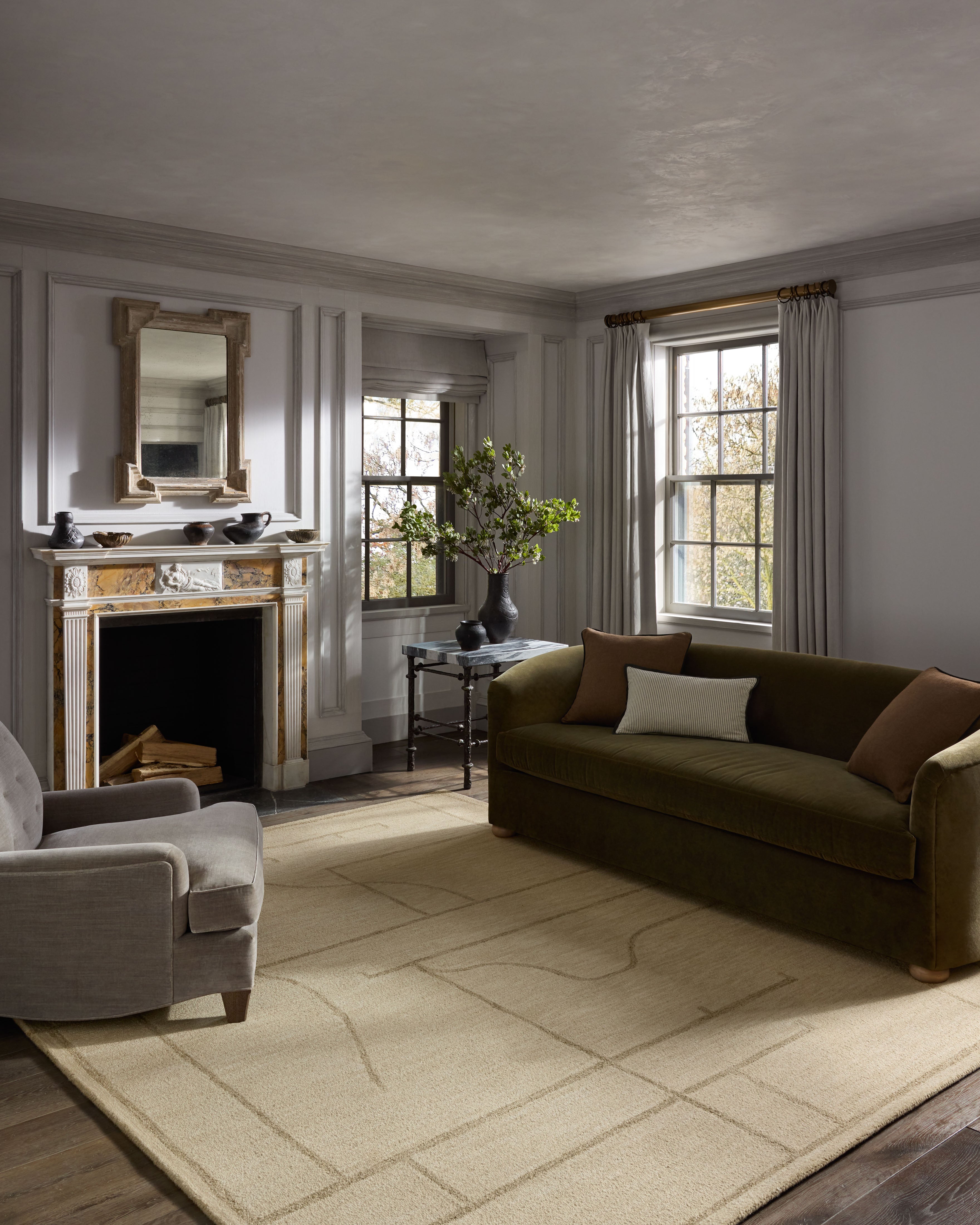 Jeremiah Brent x Loloi Barrow Ivory / Taupe Rug RUGS-geometric Loloi