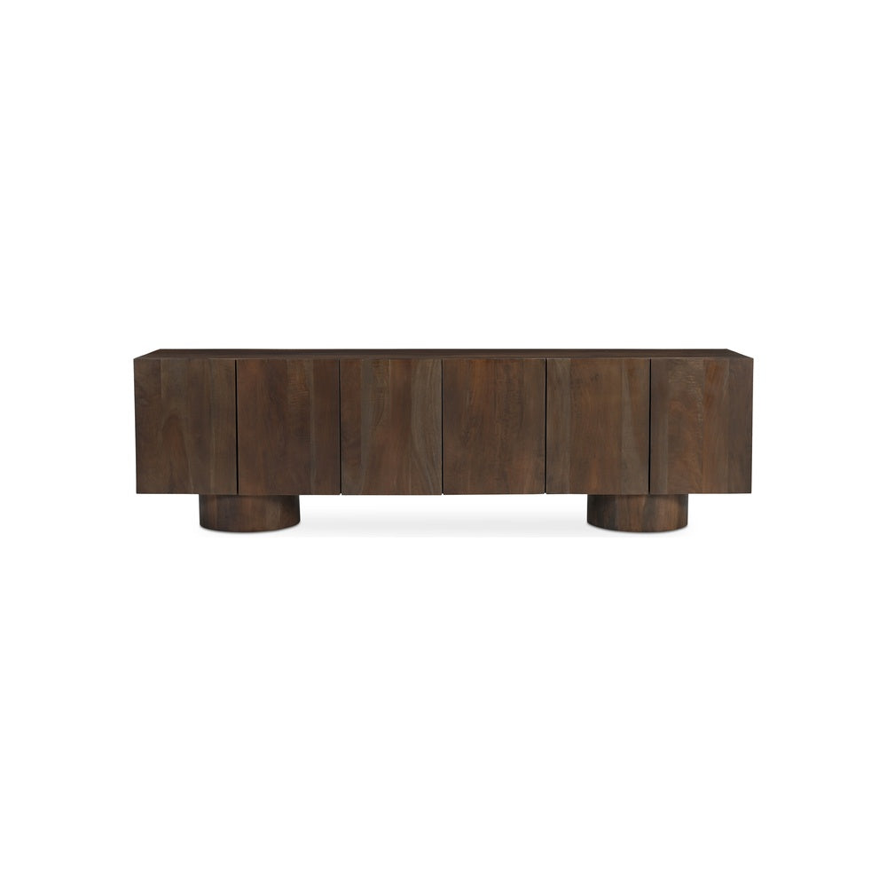 Hollis Media Unit Warm Brown Furniture - tv tables Moe's Furniture