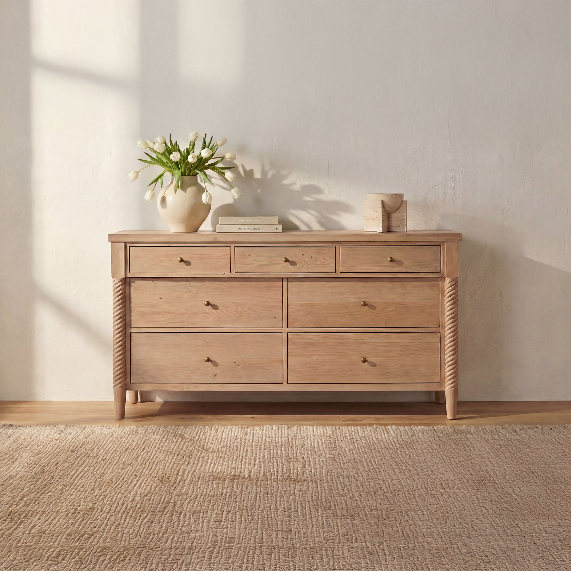 Joni 7 Drawer Dresser FURNITURE - dresser Moe's Furniture