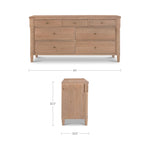 Joni 7 Drawer Dresser FURNITURE - dresser Moe's Furniture