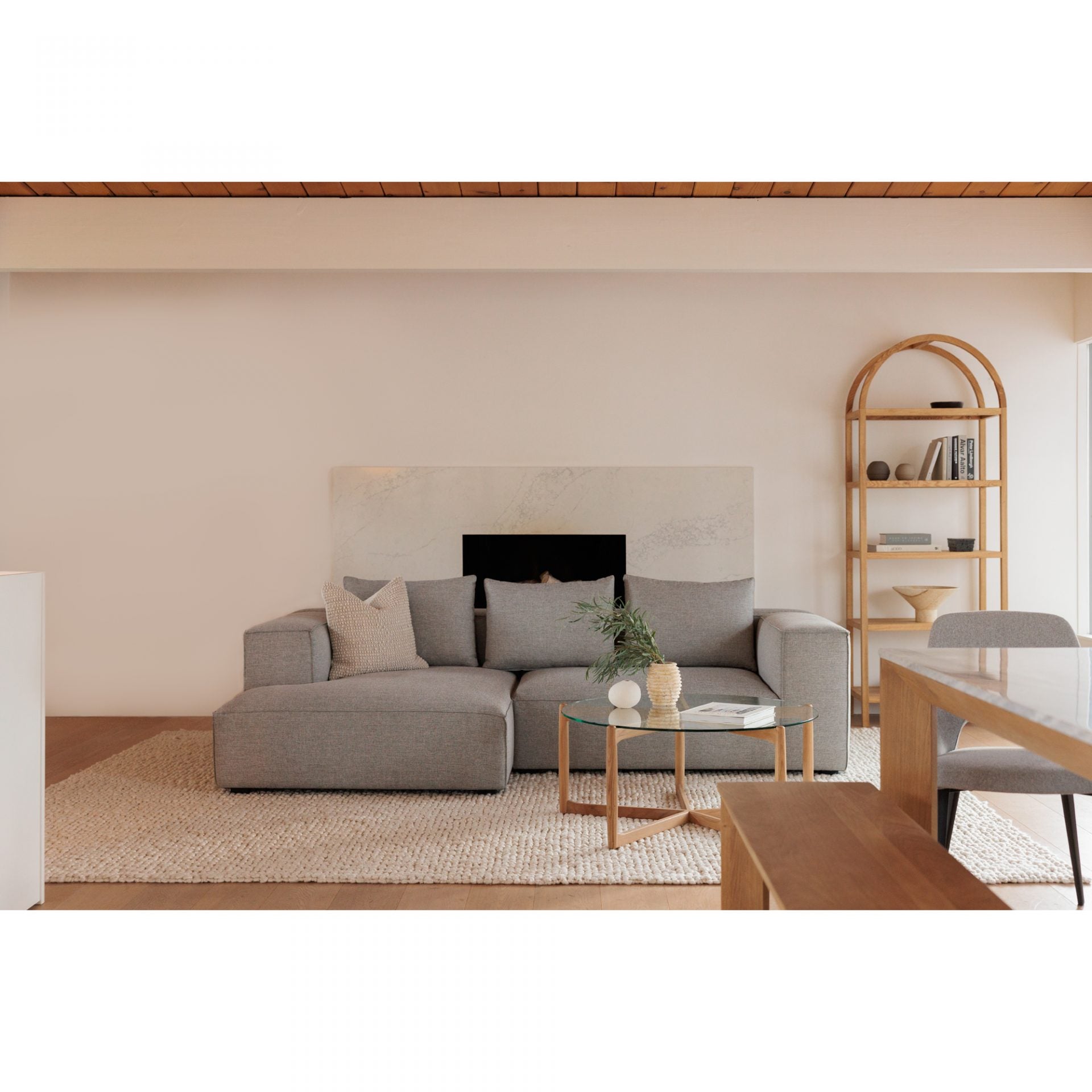 FLOOR MODEL - Row Bookcase - Natural FURNITURE - floor model Moe's Furniture