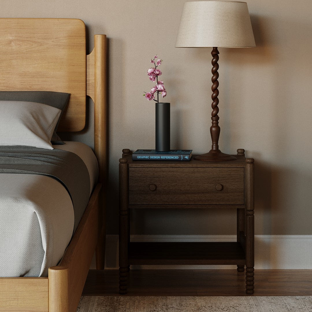 Mylie Oak Nightstand FURNITURE - nightstand Union Home