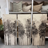FLOOR MODEL - "Woodland Calm" Framed Canvas Set ARTWORK - in store Renwil
