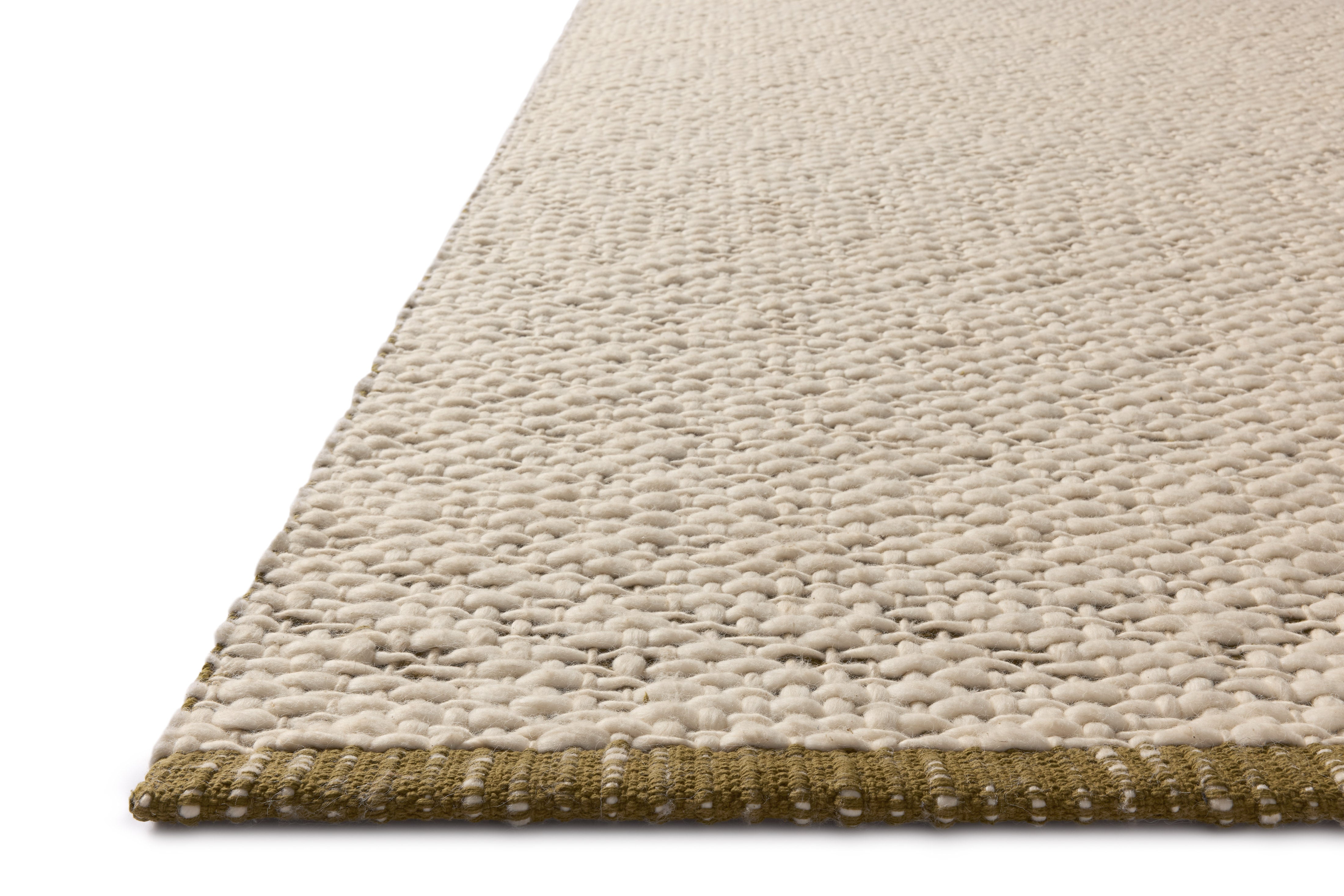 Joanna Gaines x Loloi Betty Ivory / Green Rug RUGS - wool Loloi