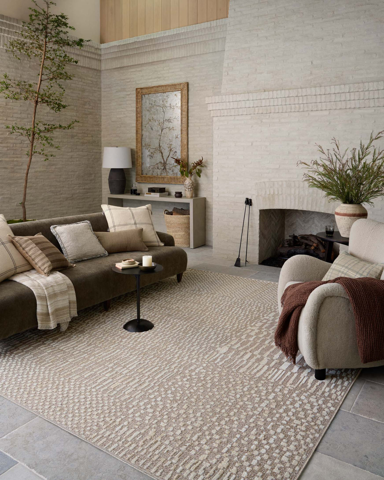Amber Lewis x Loloi Bexley Natural / Birch Rug RUGS - synthetic Loloi