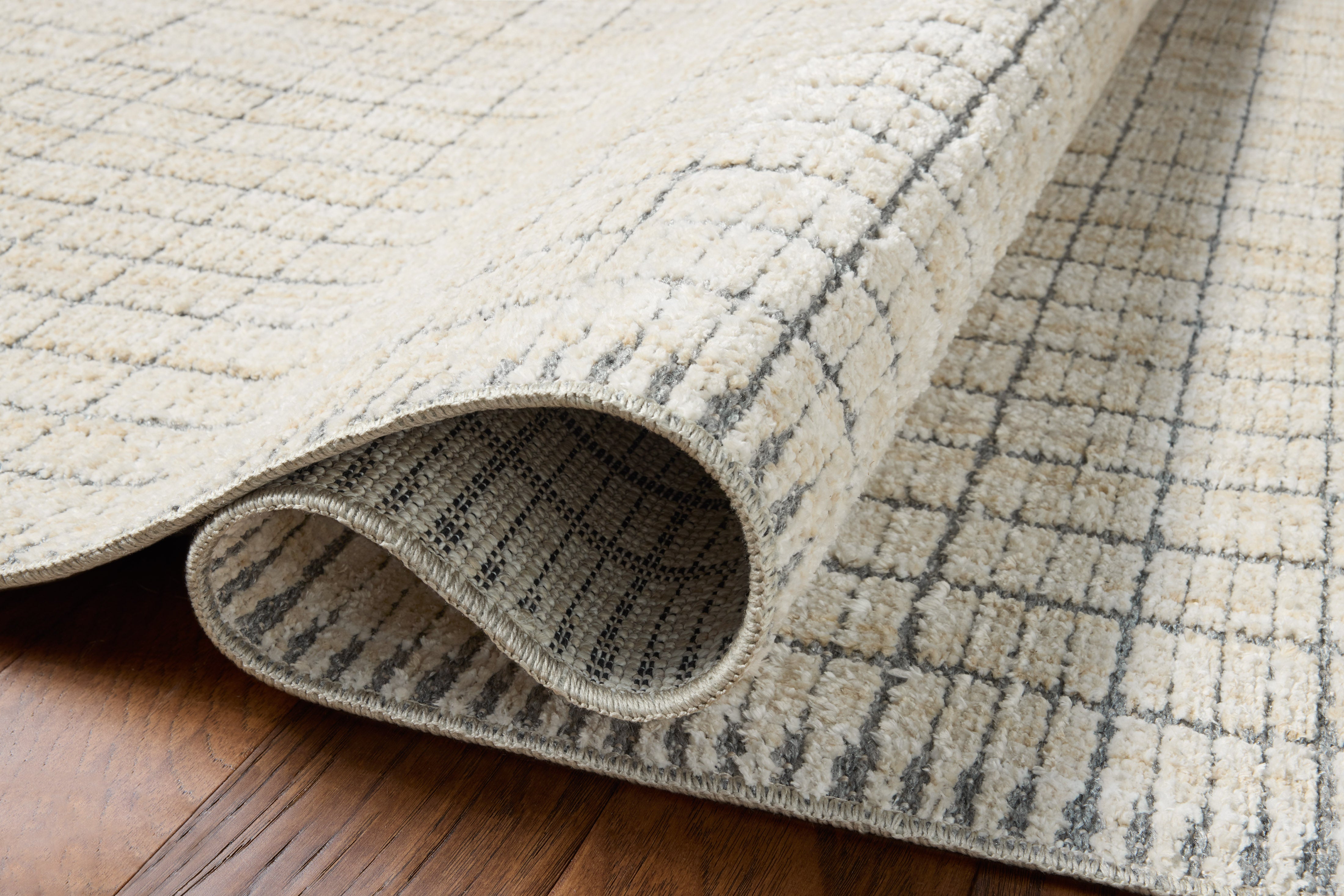 OVERSTOCK - Amber Lewis x Loloi Bexley Slate / Natural Rug - 7'10" x 10' IN STORE - Sale Rugs Loloi